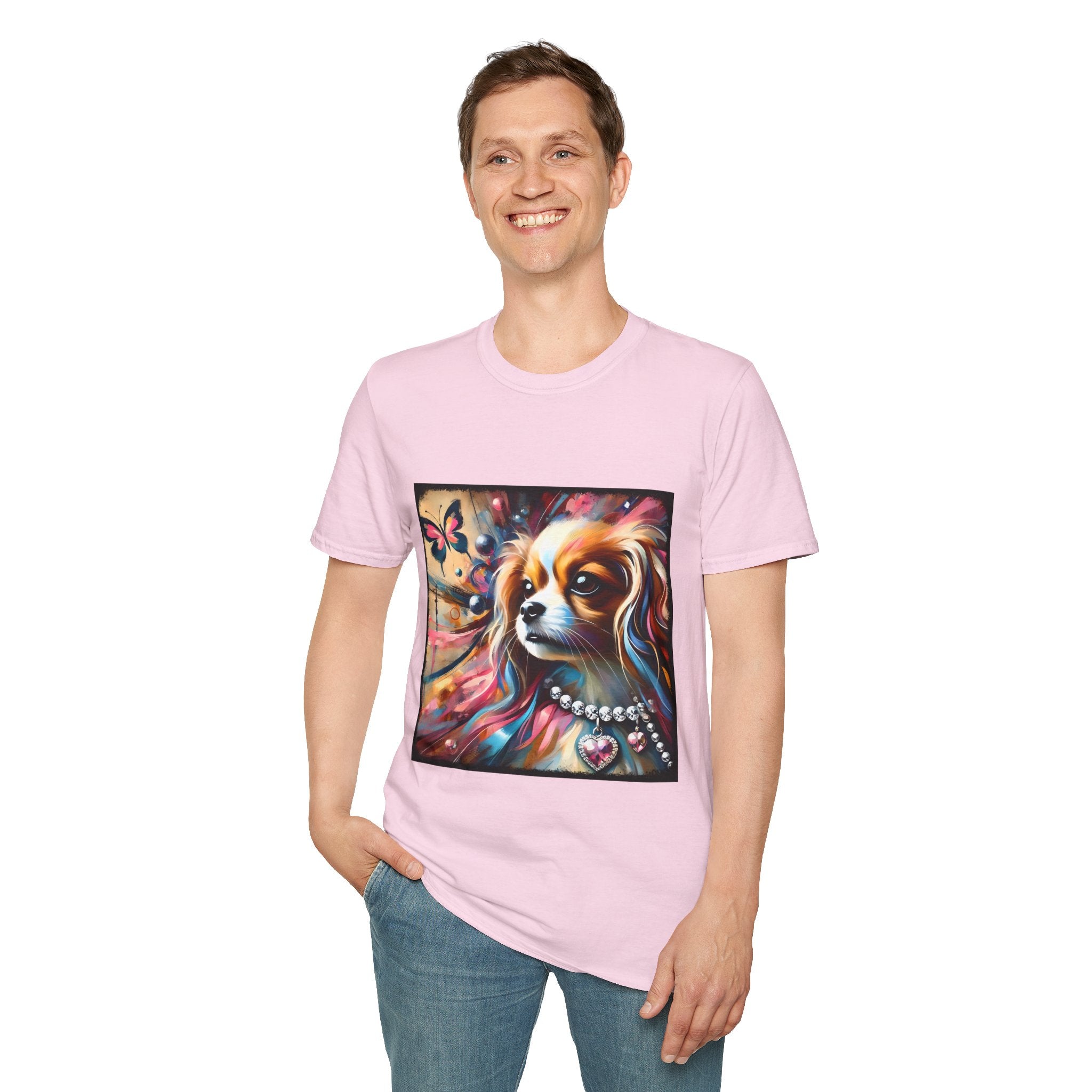Cavalier King Charles Spaniel Pink Diamond Classic | Unisex Dog T-Shirt