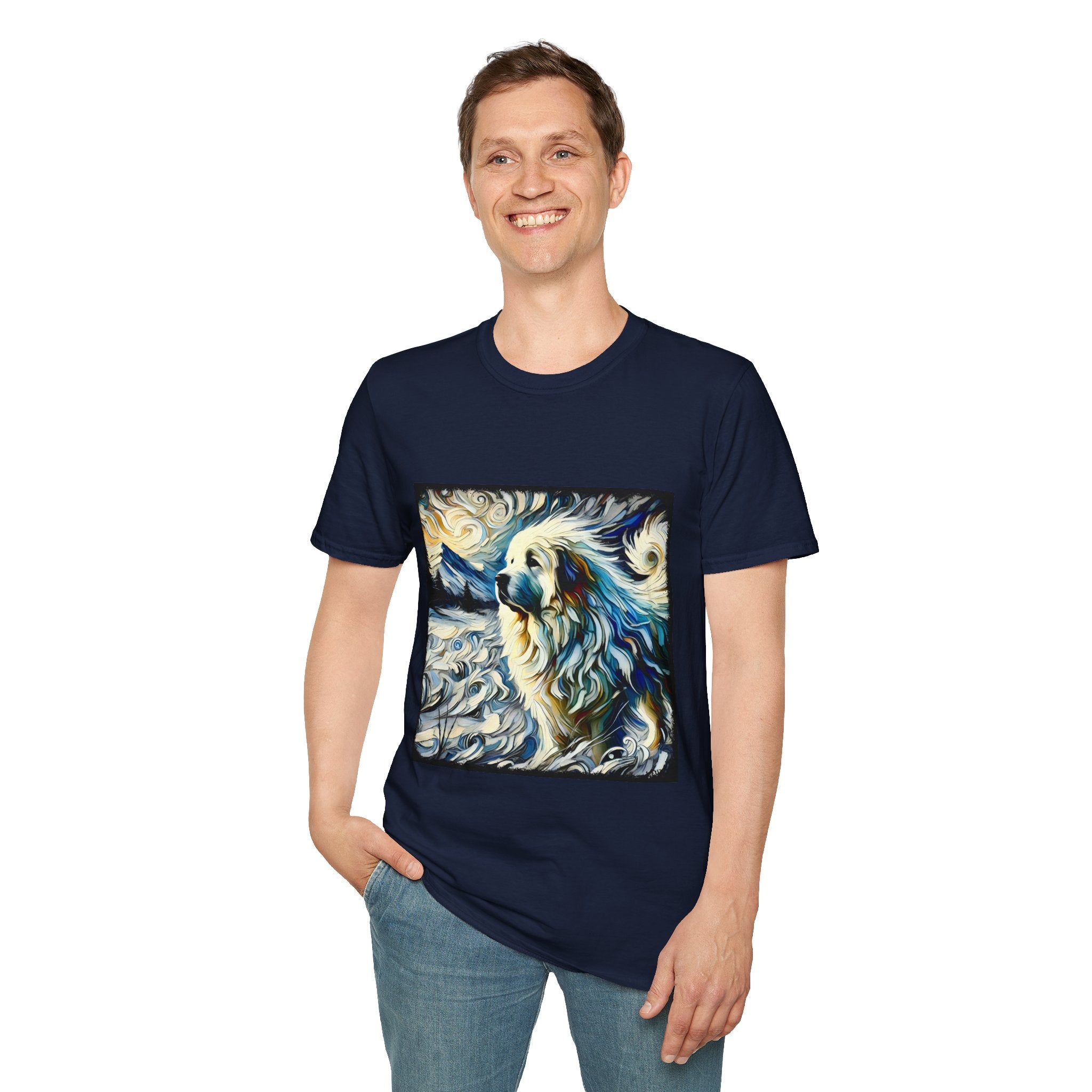 Great Pyrenees Snow Swirl | Unisex Dog T-Shirt