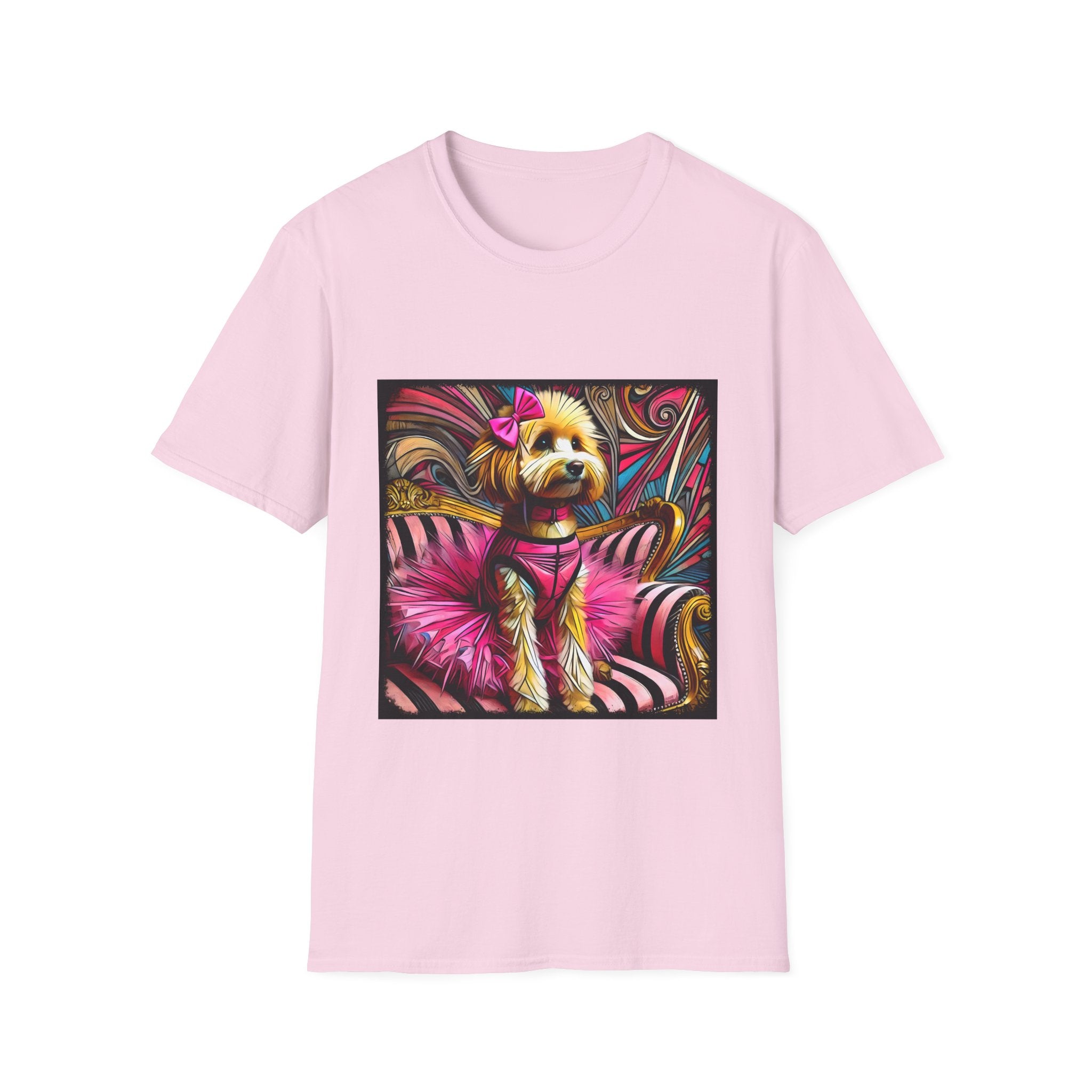Goldendoodle Pink Rocker | Unisex Dog T-Shirt