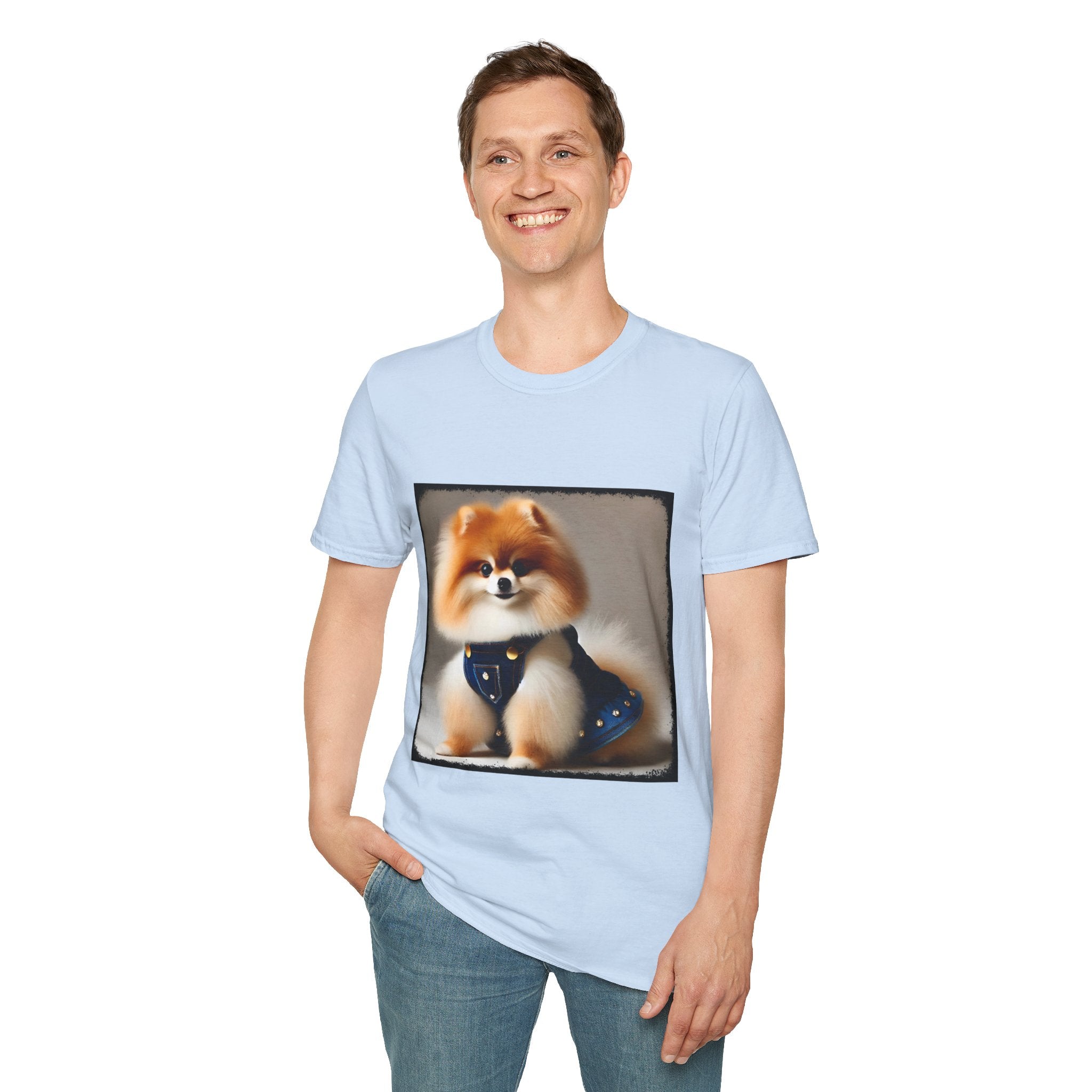 Pomeranian Jean Dream | Unisex Dog T-Shirt