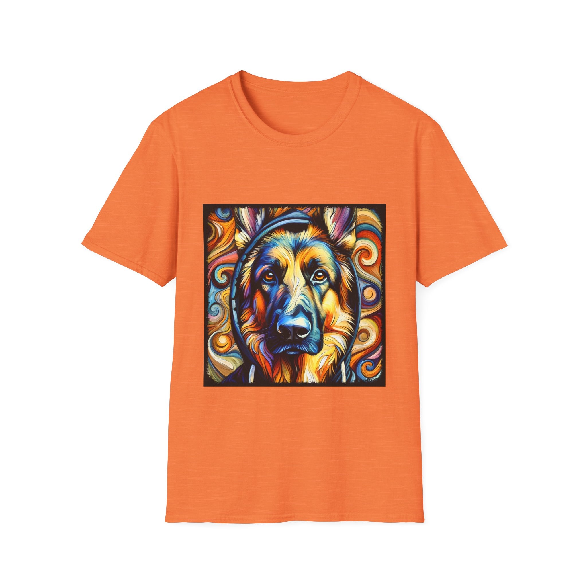 German Shepherd Relaxed Swirl | Unisex Dog T-Shirt