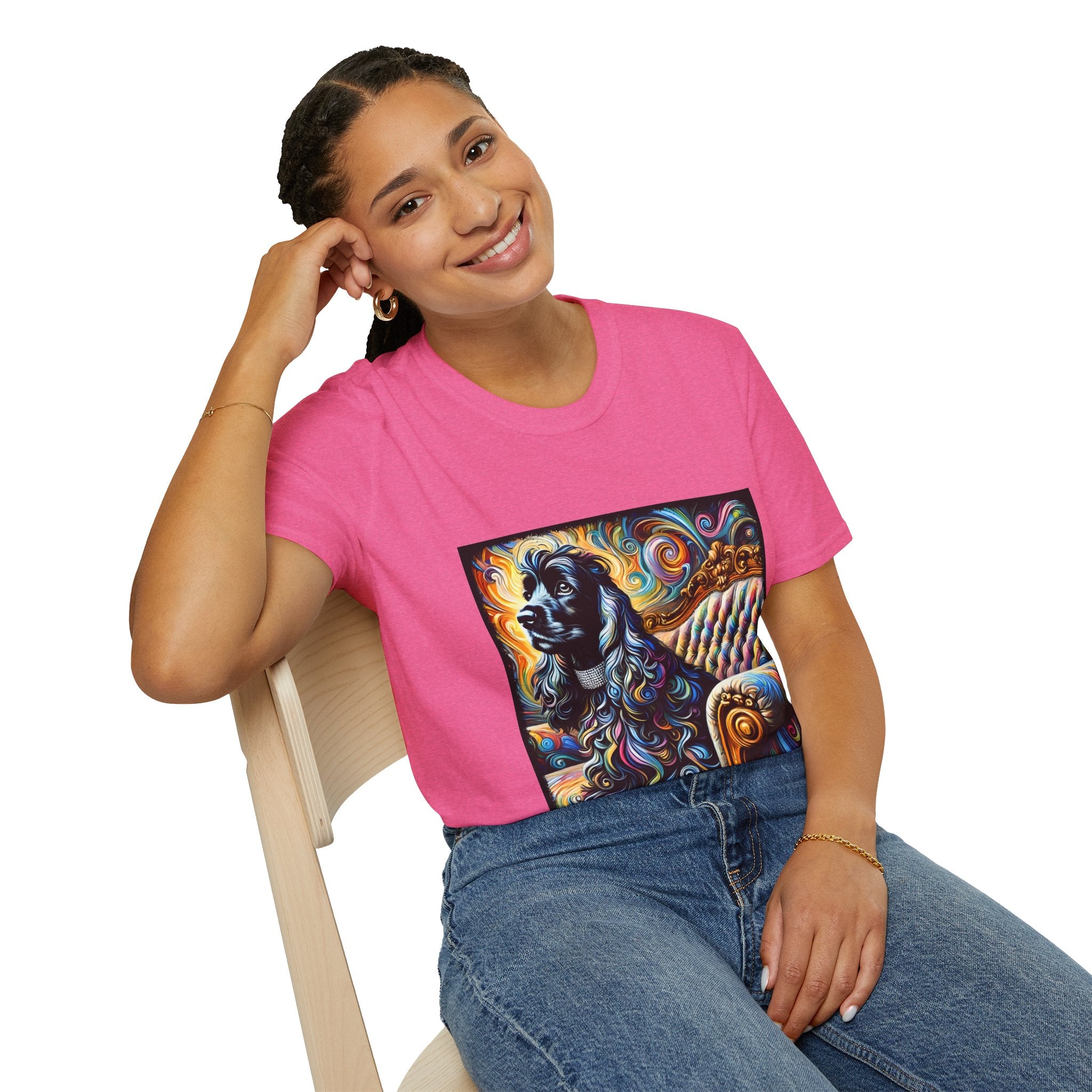 Cocker Spaniel Bold Swirl | Unisex Dog T-Shirt