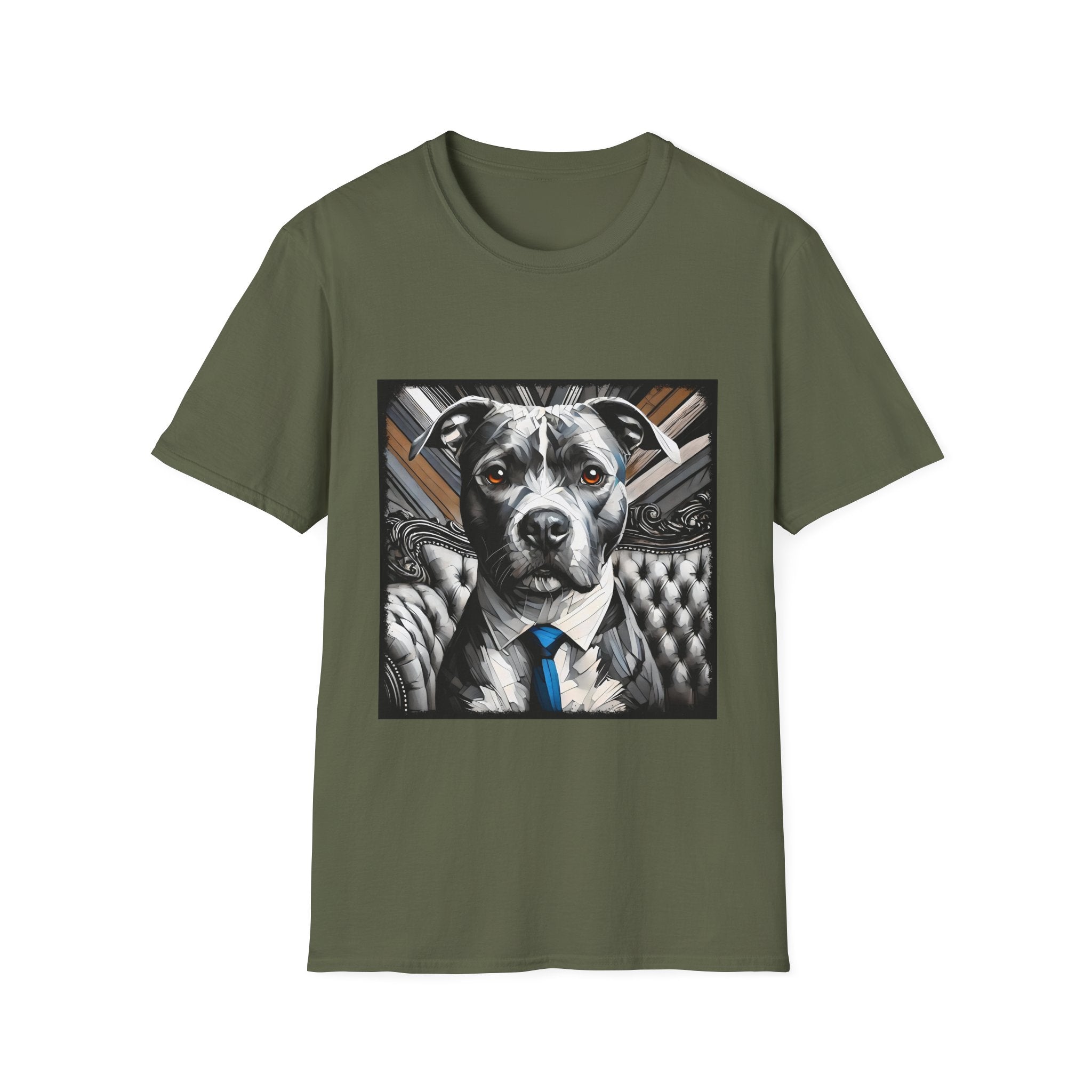 American Pit Bull Terrier B&W Bold Eyes | Unisex Dog T-Shirt