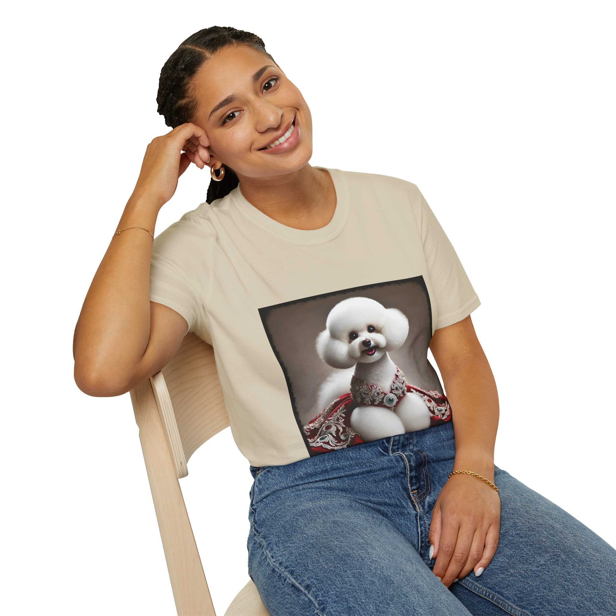 Bichon Frise Crimson Cutie | Unisex Dog T-Shirt