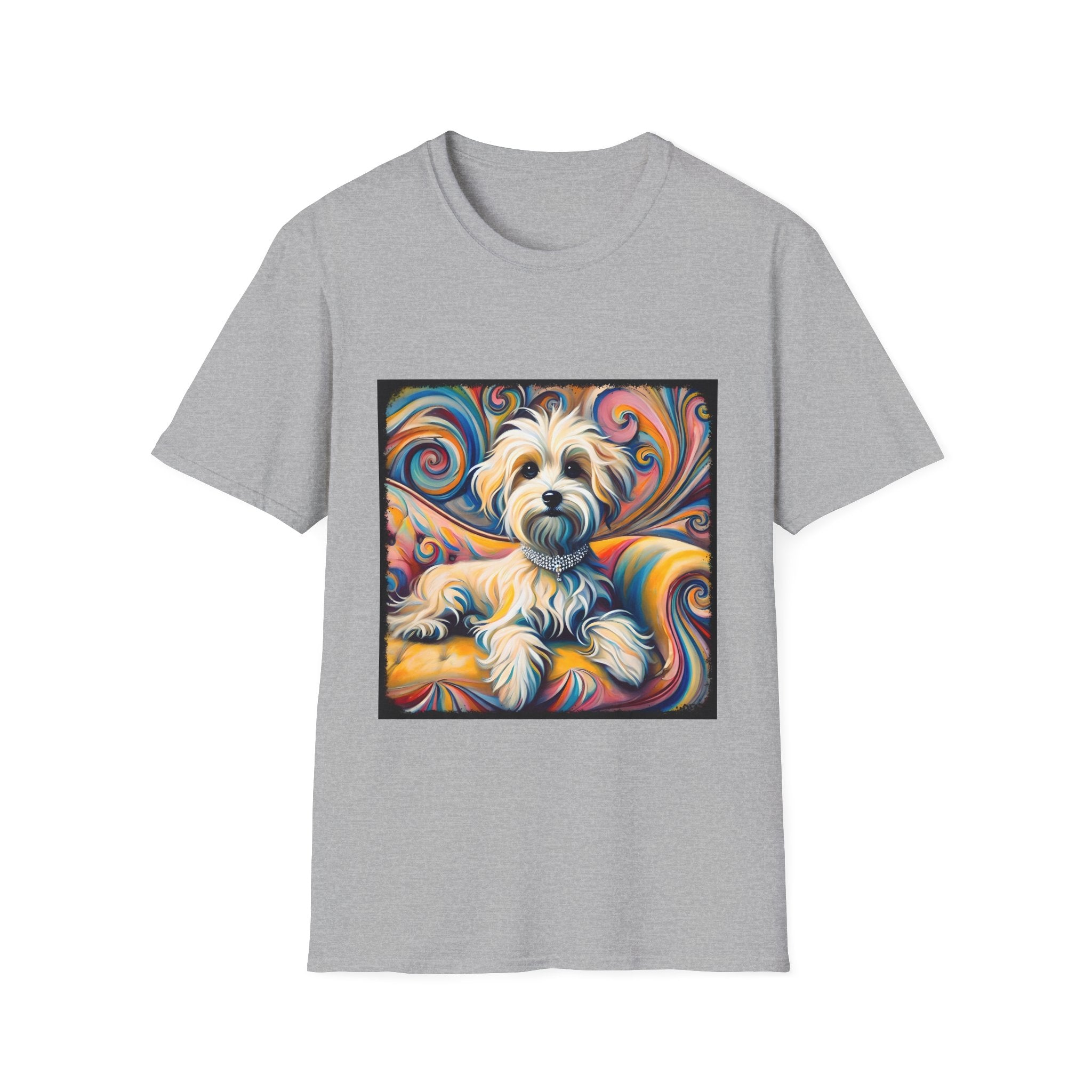 Havanese Whimsical Swirl |  Unisex Dog T-Shirt