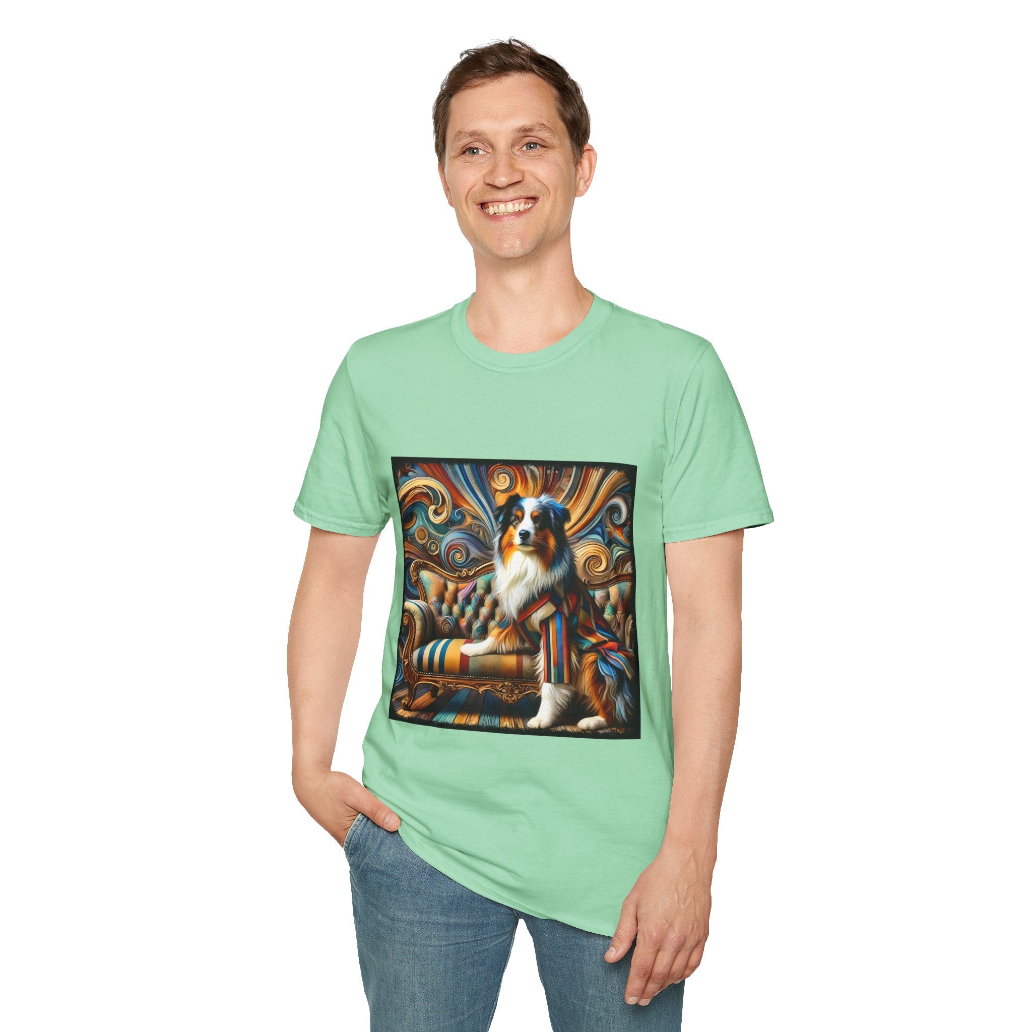 Australian Shepherd Warm Swirl | Unisex Dog T-Shirt