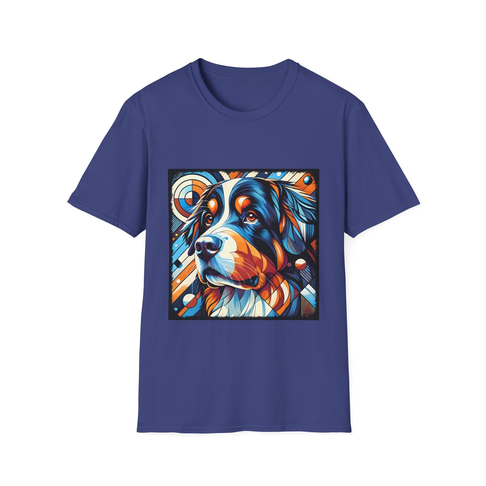 Bernese Mountain Dog Bold Geometric | Unisex Dog T-Shirt