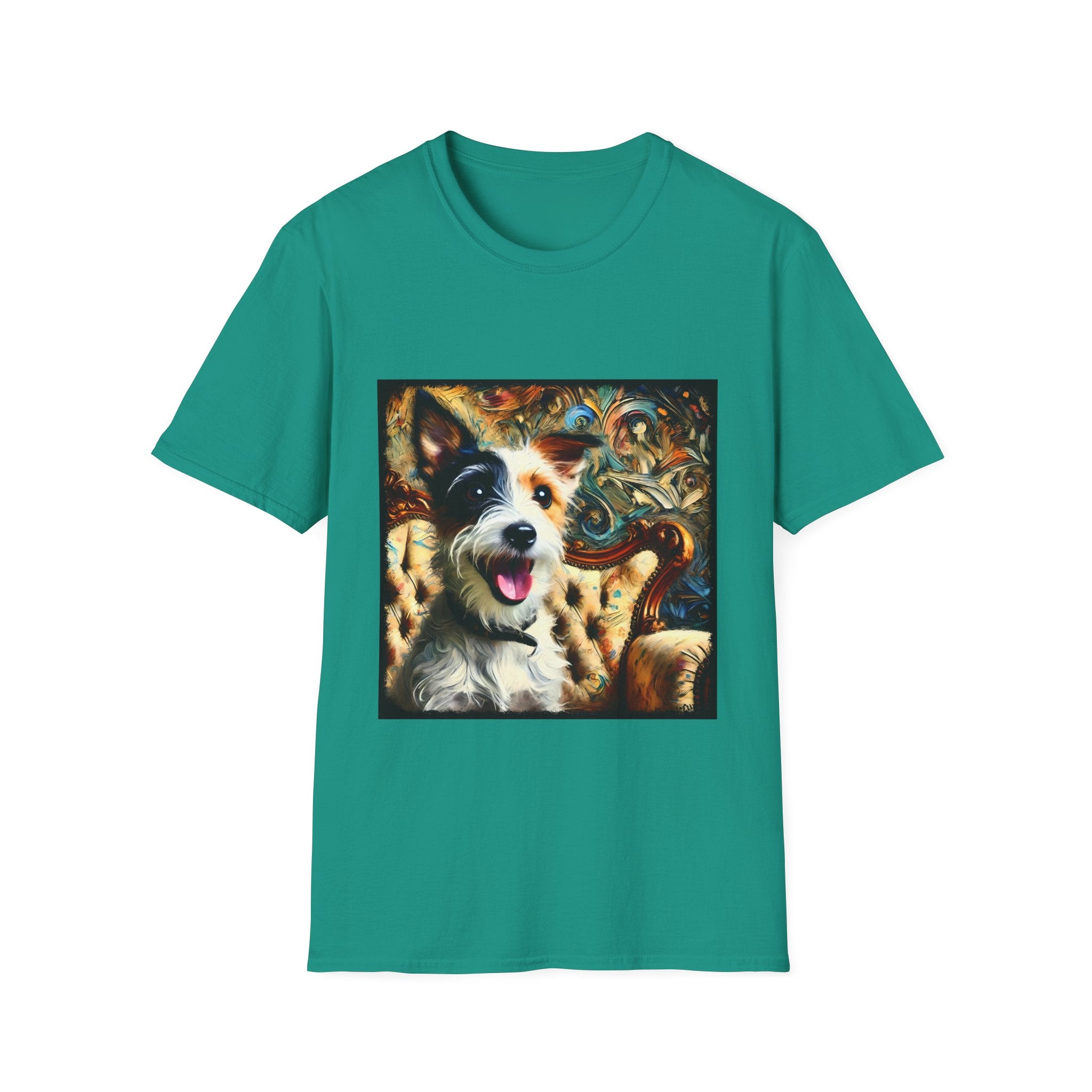 Jack Russell Terrier Blissful Swirl | Unisex Softstyle T-Shirt