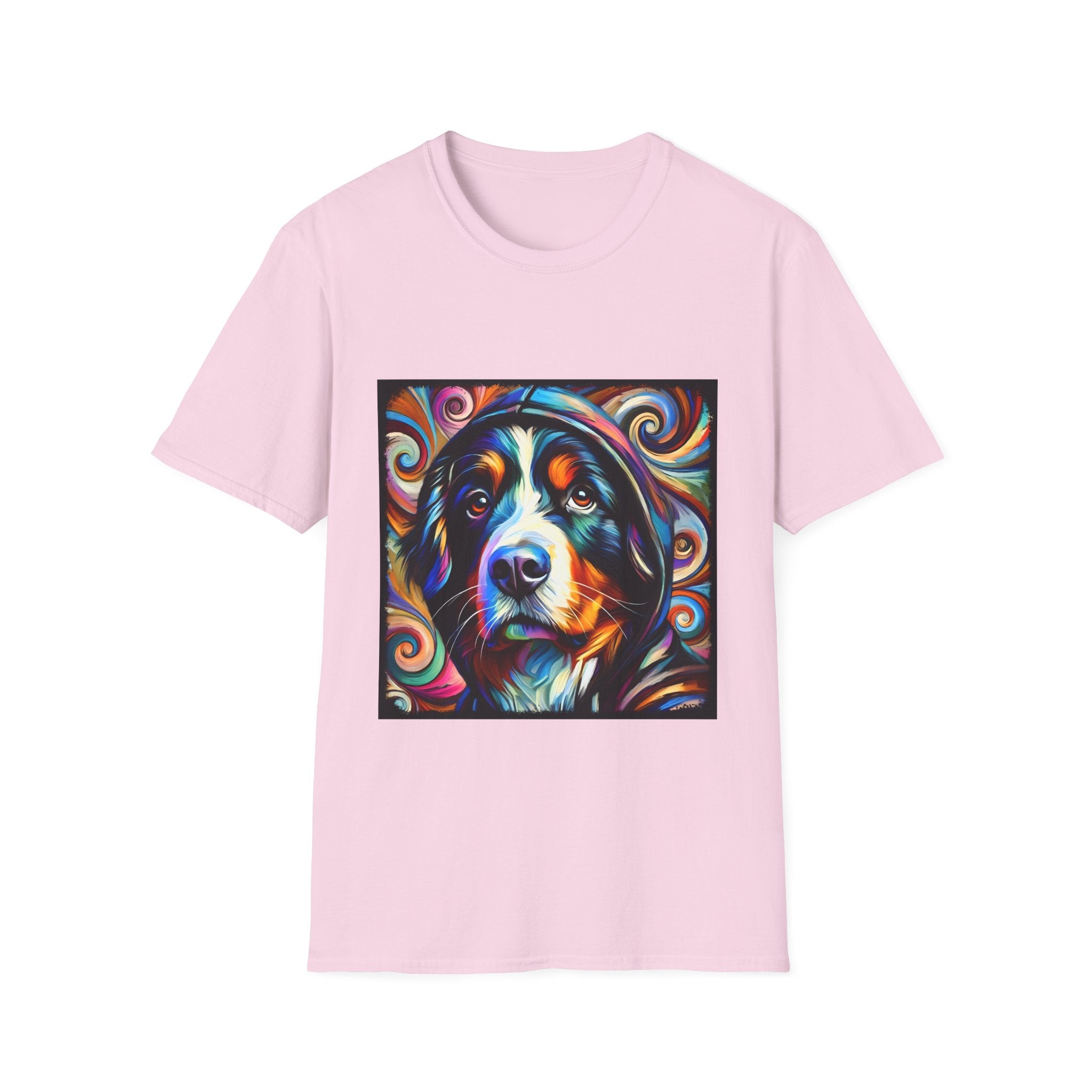 Bernese Mountain Dog Relaxed Swirl | Unisex Dog T-Shirt
