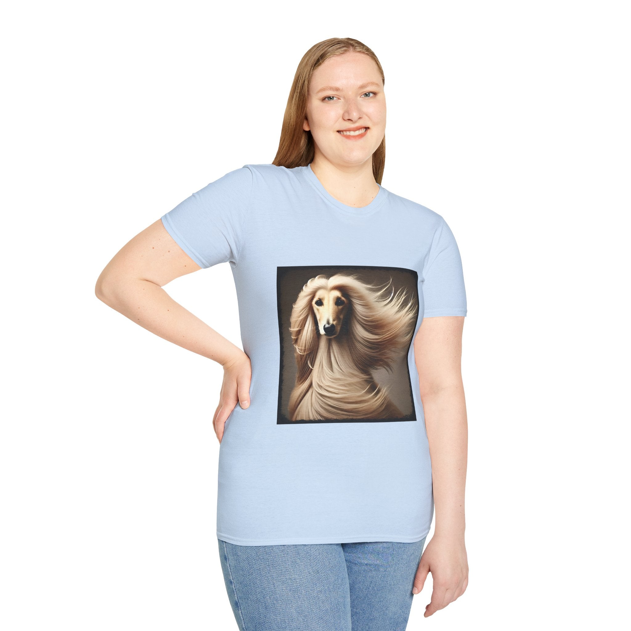 Afghan Hound Sultry Supermodel | Unisex Dog T-Shirt
