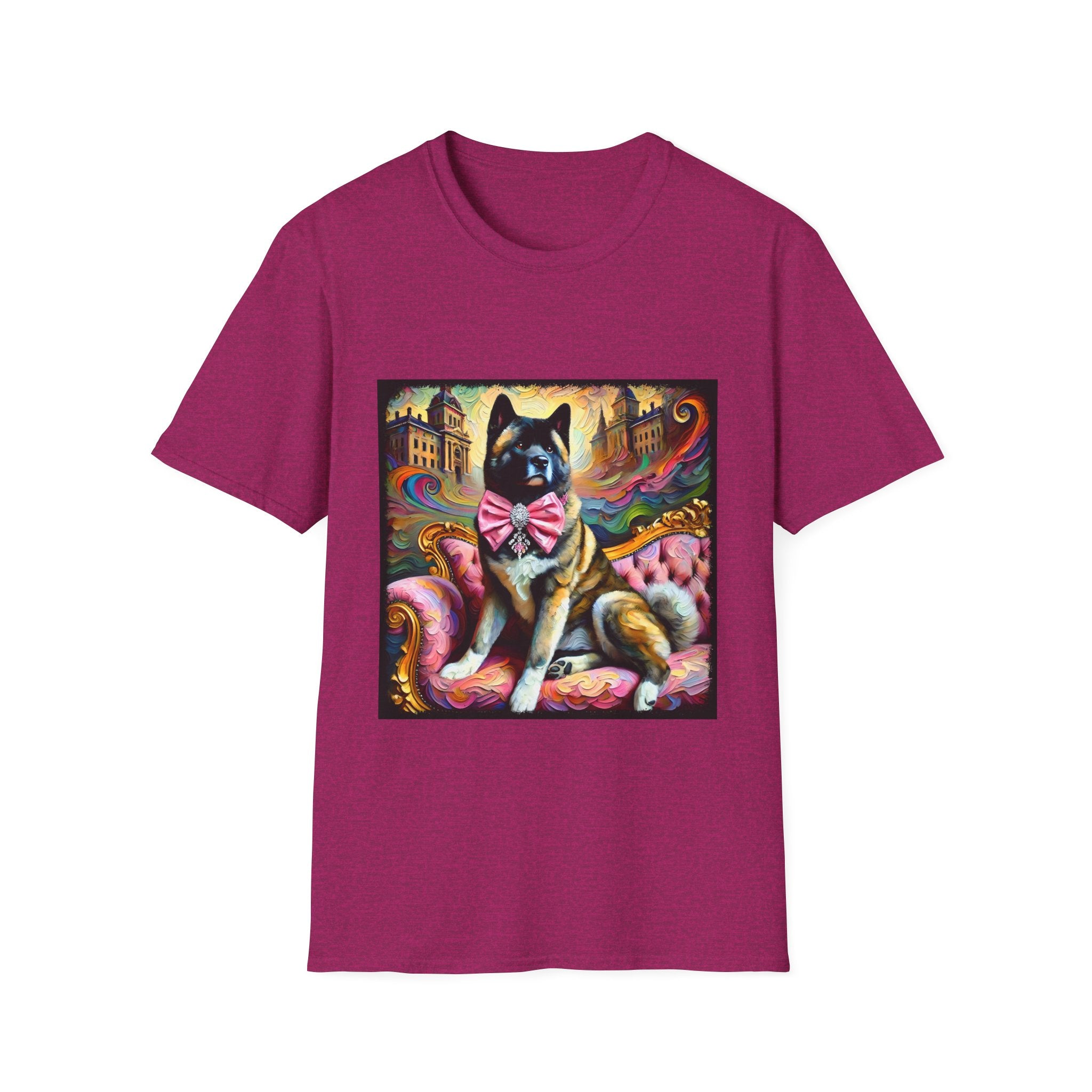 Akita Diamond Bow Classic | Unisex Dog T-Shirt