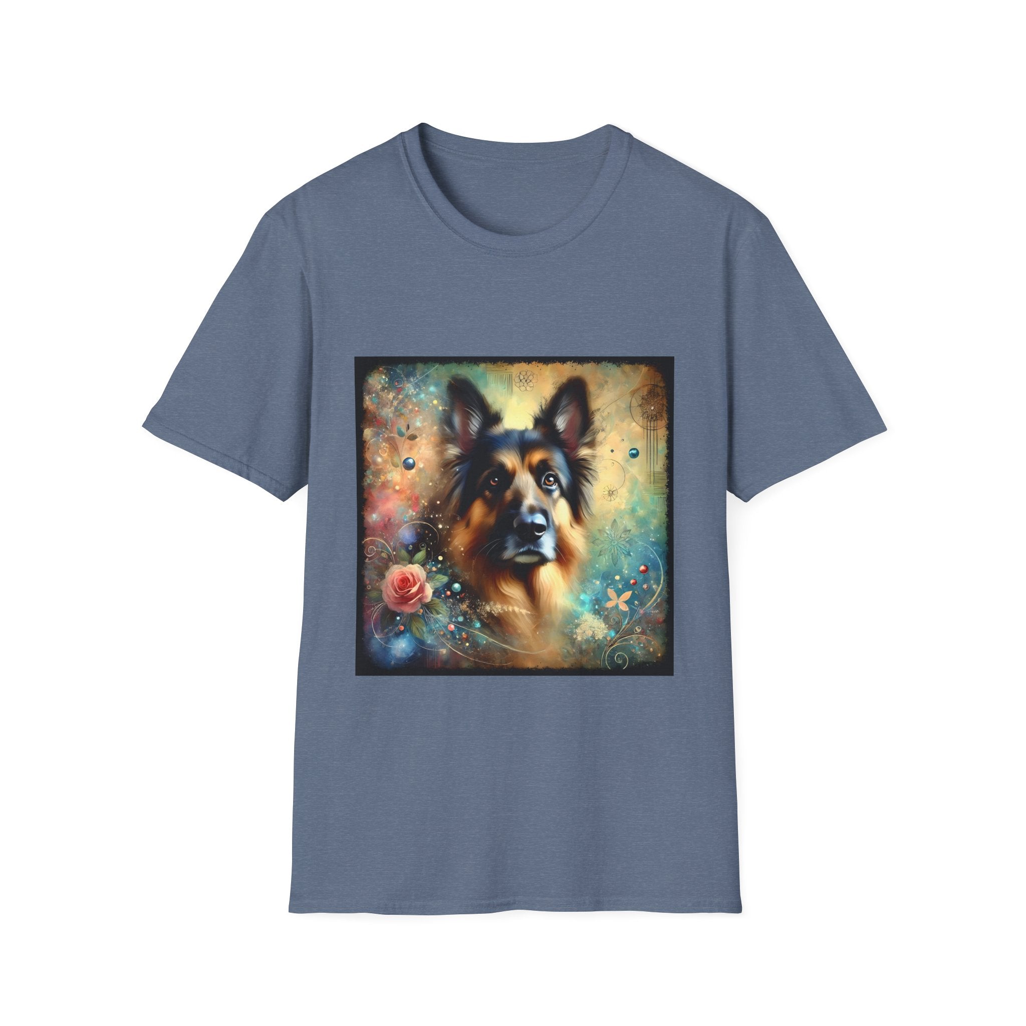 German Shepherd Rose Classic | Unisex Dog T-Shirt