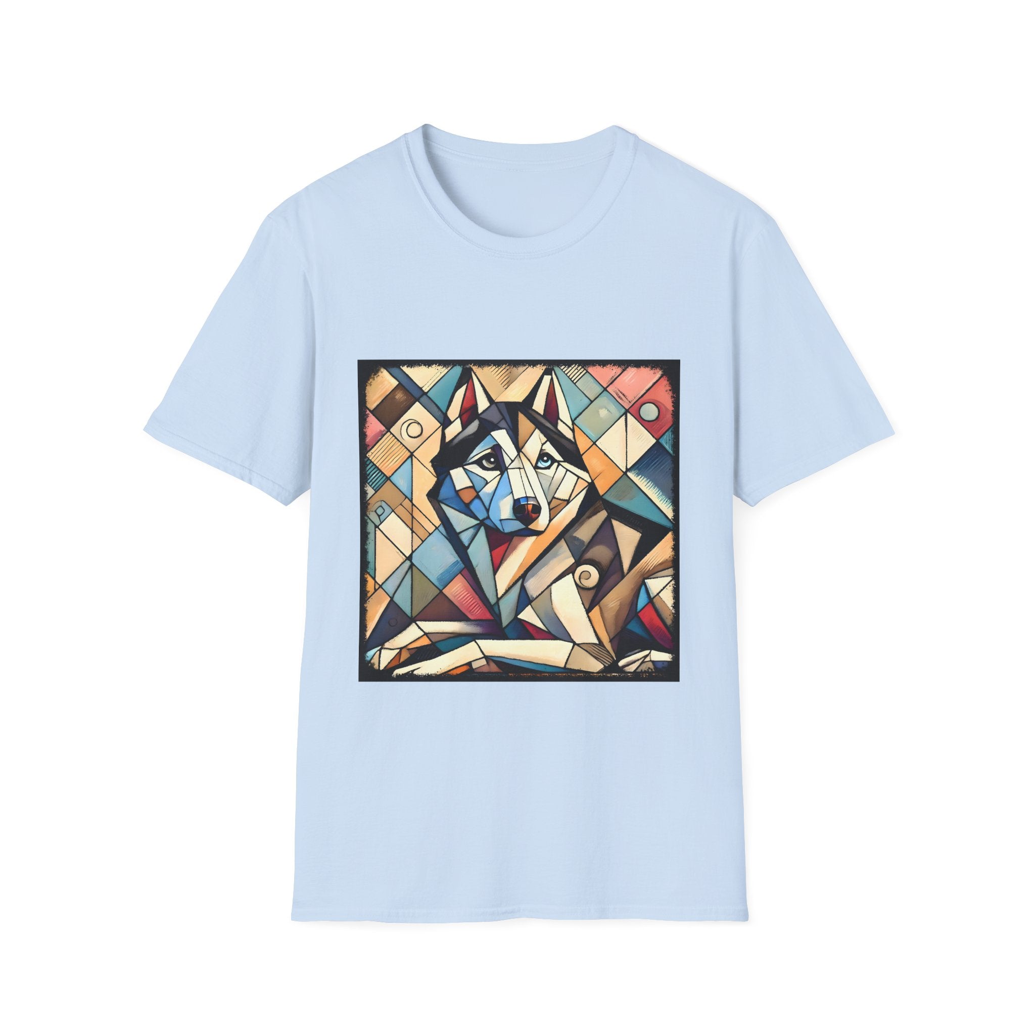 Siberian Husky Glass Geometric | Unisex Dog T-Shirt