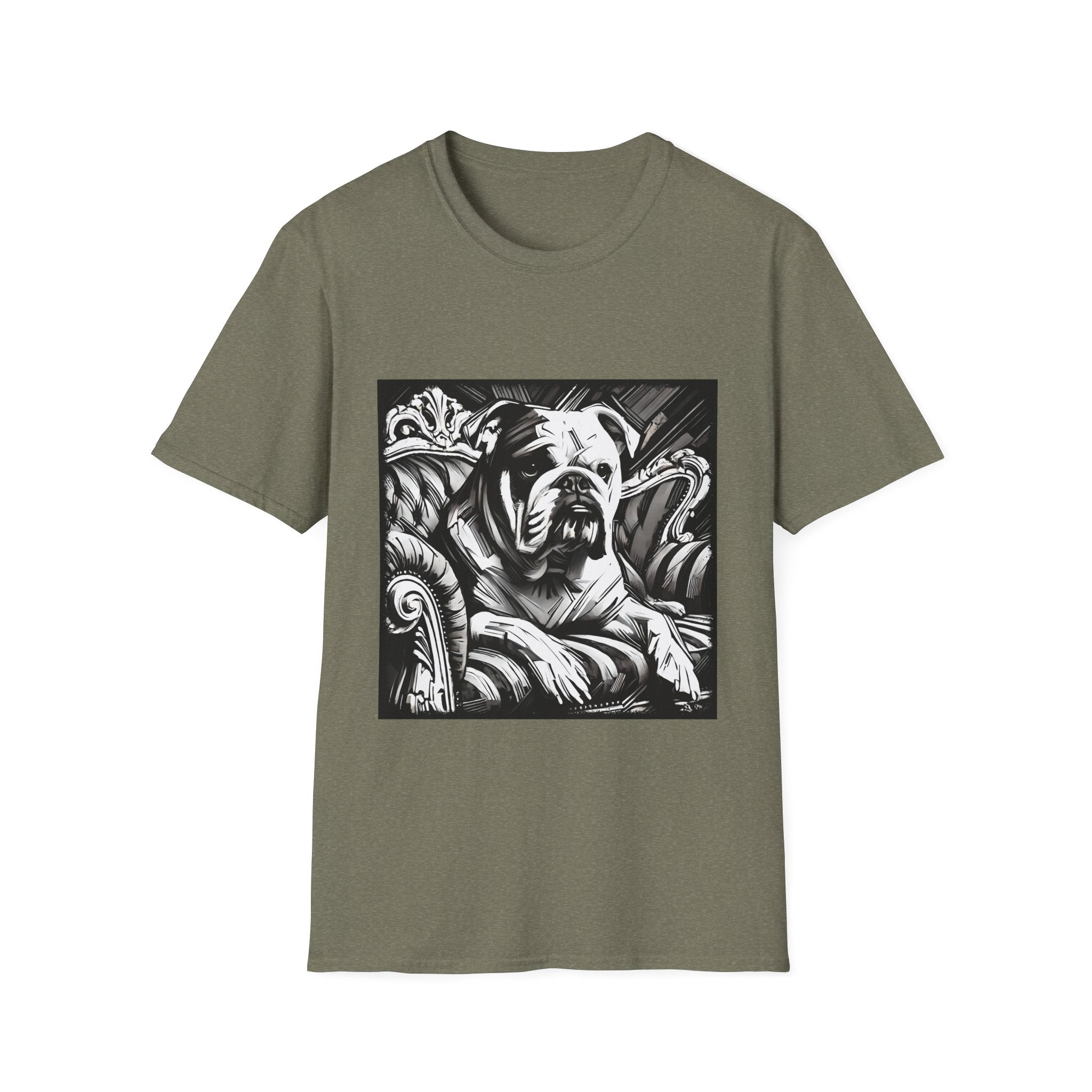 Bulldog B&W Bold | Unisex Dog T-Shirt