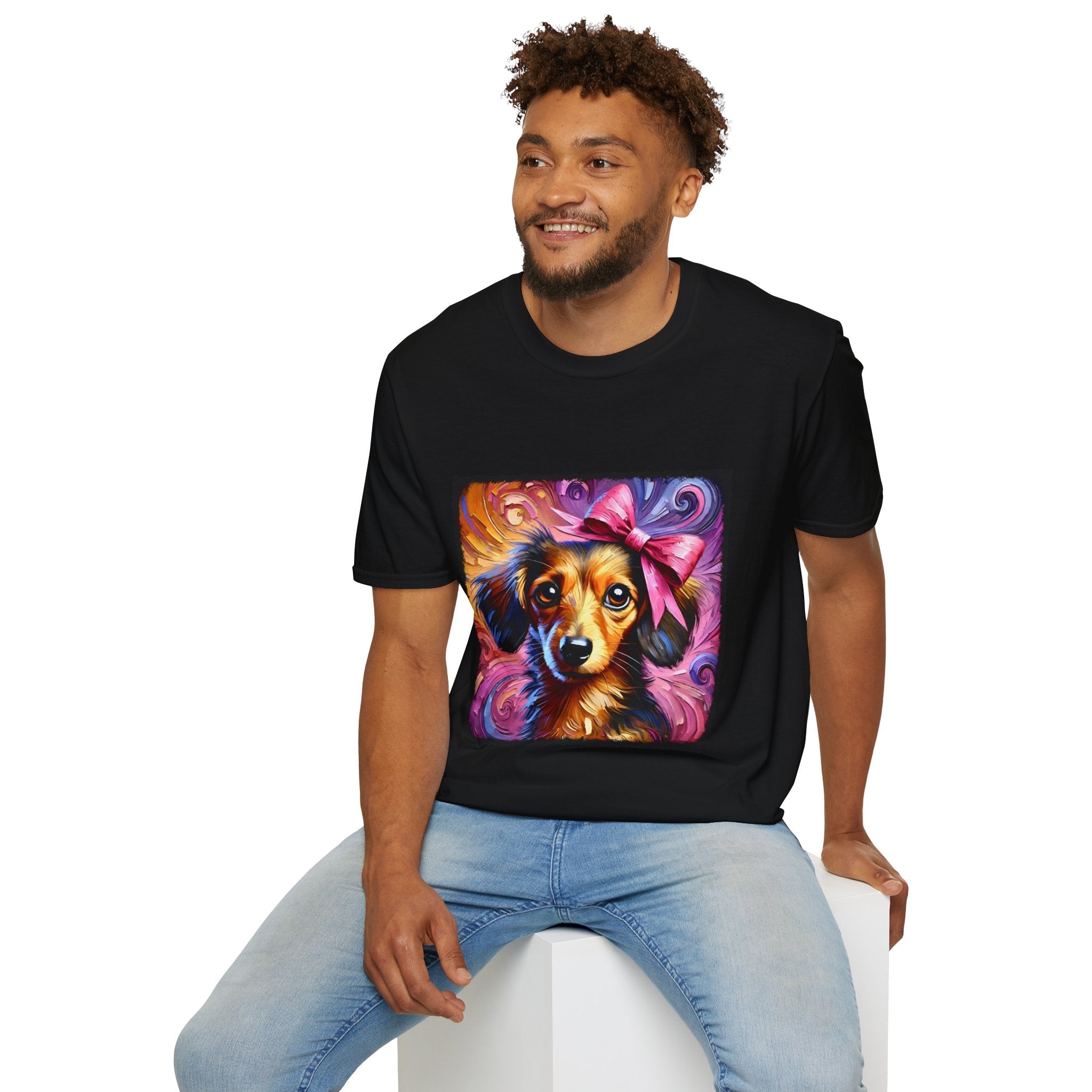 Dachshund Beautiful Swirl | Unisex Dog T-Shirt