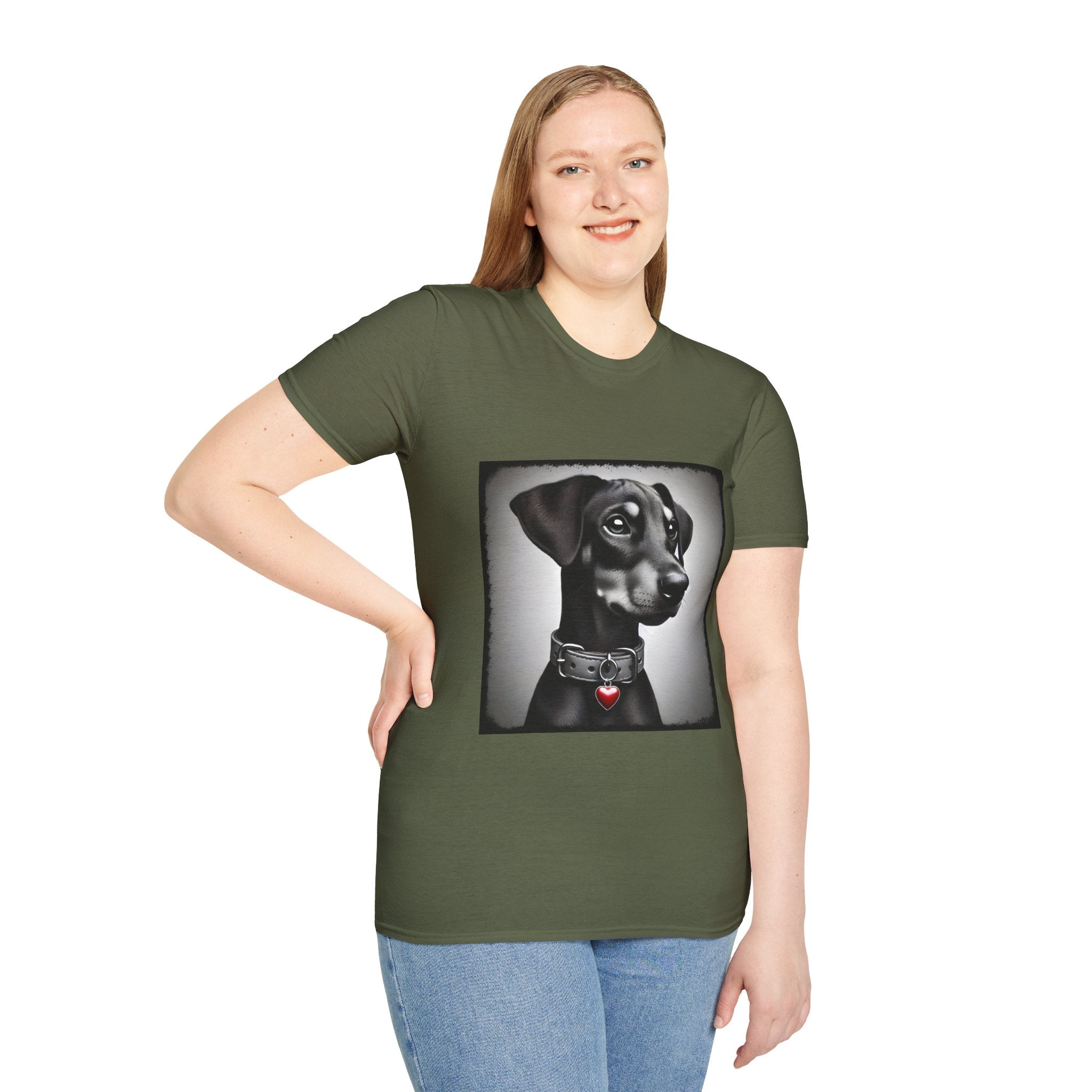 Doberman Pinscher Heart Charmer | Unisex Dog T-Shirt