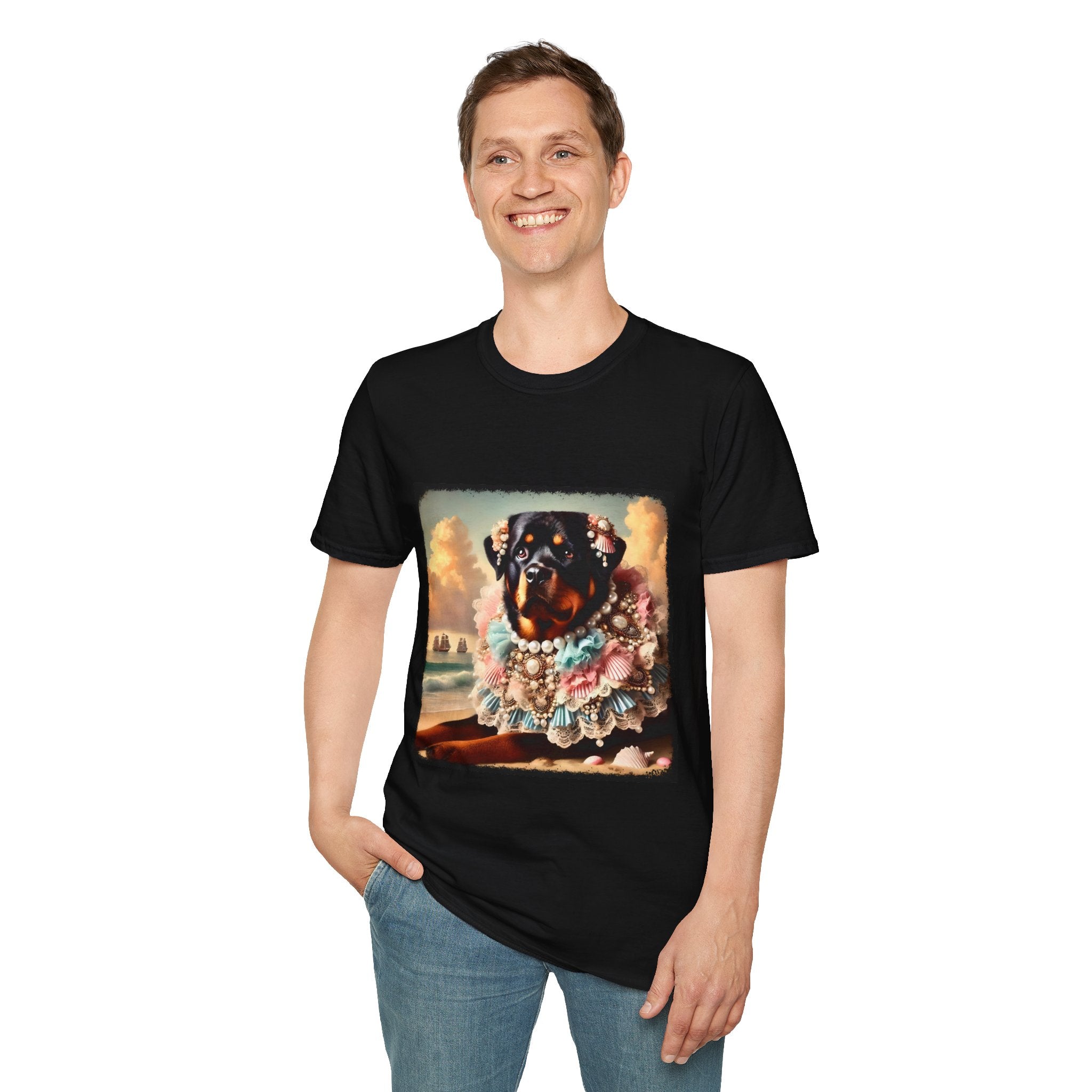 Rottweiler Beach Beauty | Unisex Dog T-Shirt