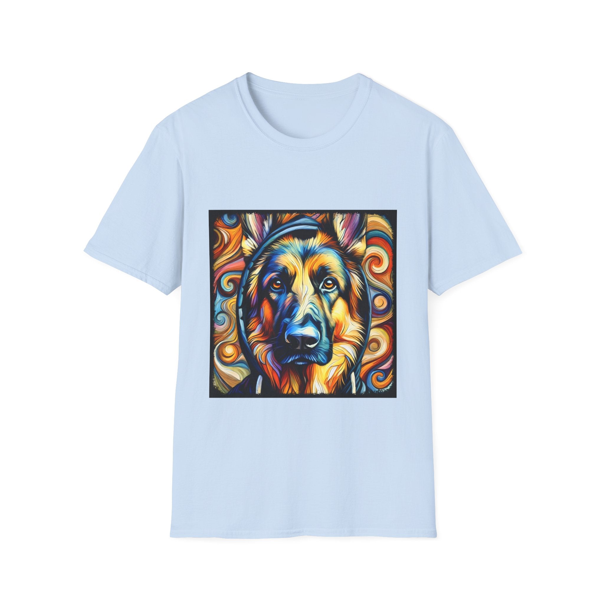 German Shepherd Relaxed Swirl | Unisex Dog T-Shirt