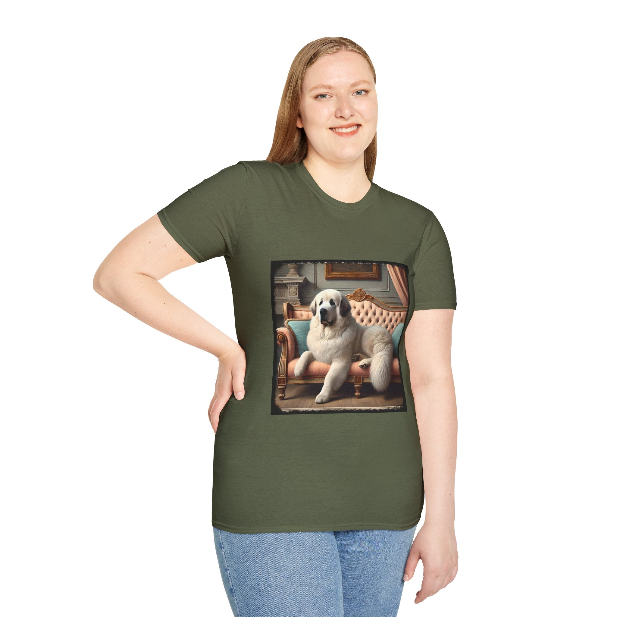 Great Pyrenees Poised Portrait | Unisex Dog T-Shirt