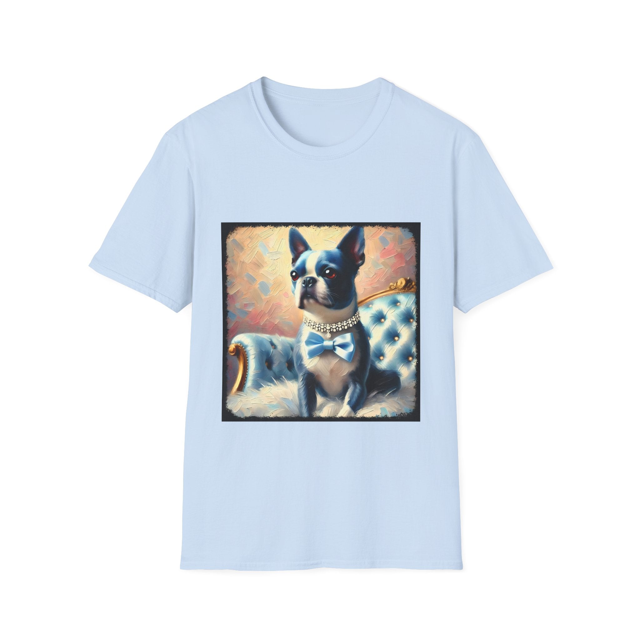 Boston Terrier Blue Classic | Unisex Dog T-Shirt