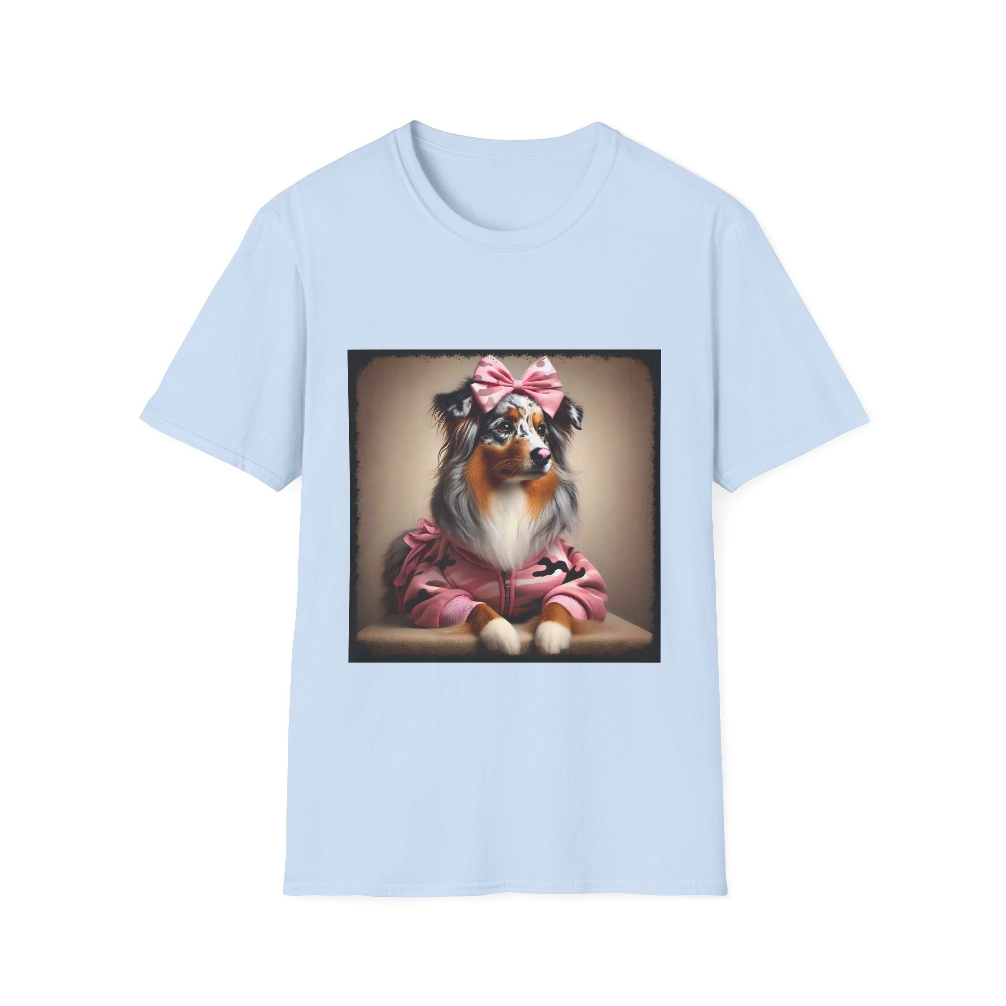 Australian Shepherd Camo Cutie | Unisex Dog T-Shirt