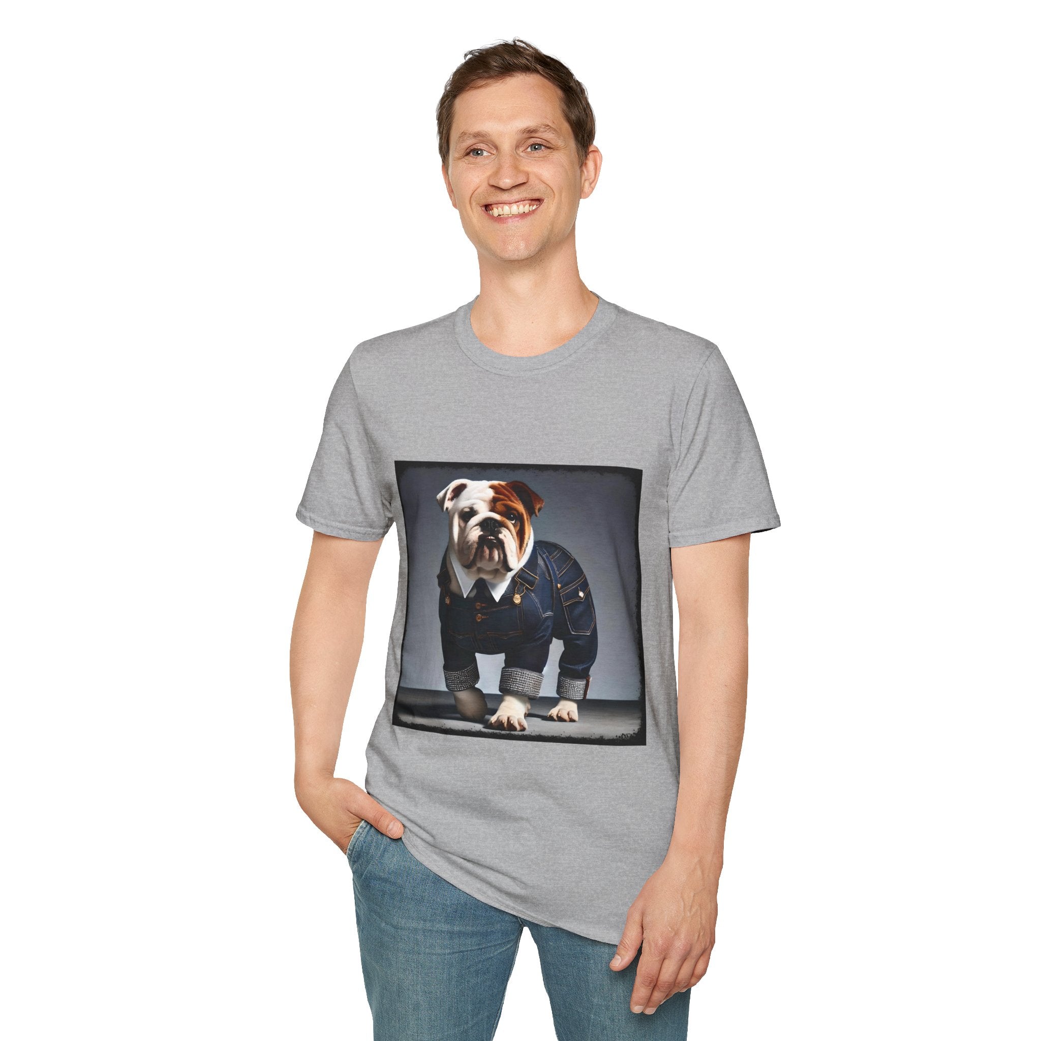 Bulldog Denim Diva | Unisex Dog T-Shirt