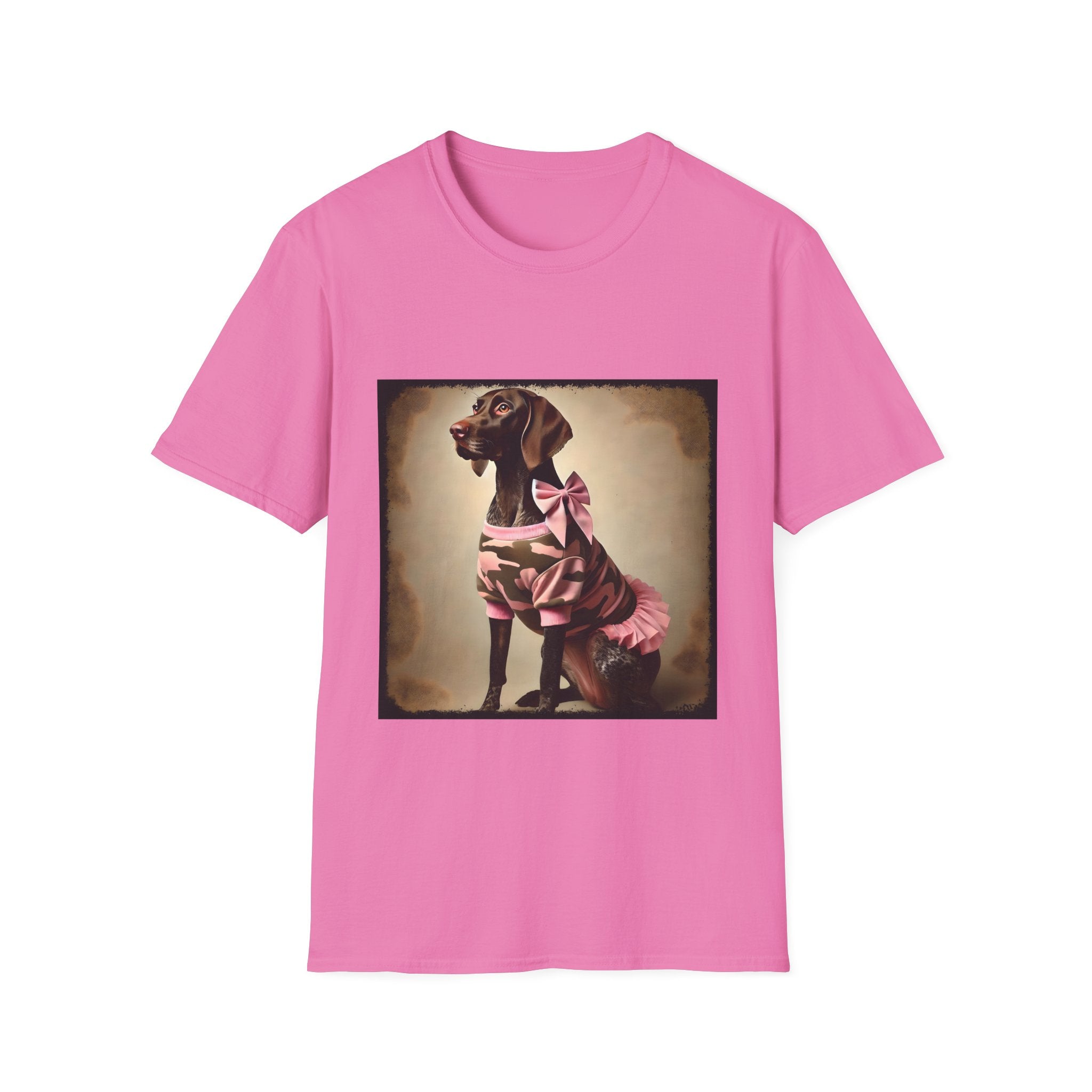German Shorthaired Pointer Pink Camo Cutie | Unisex Dog T-Shirt