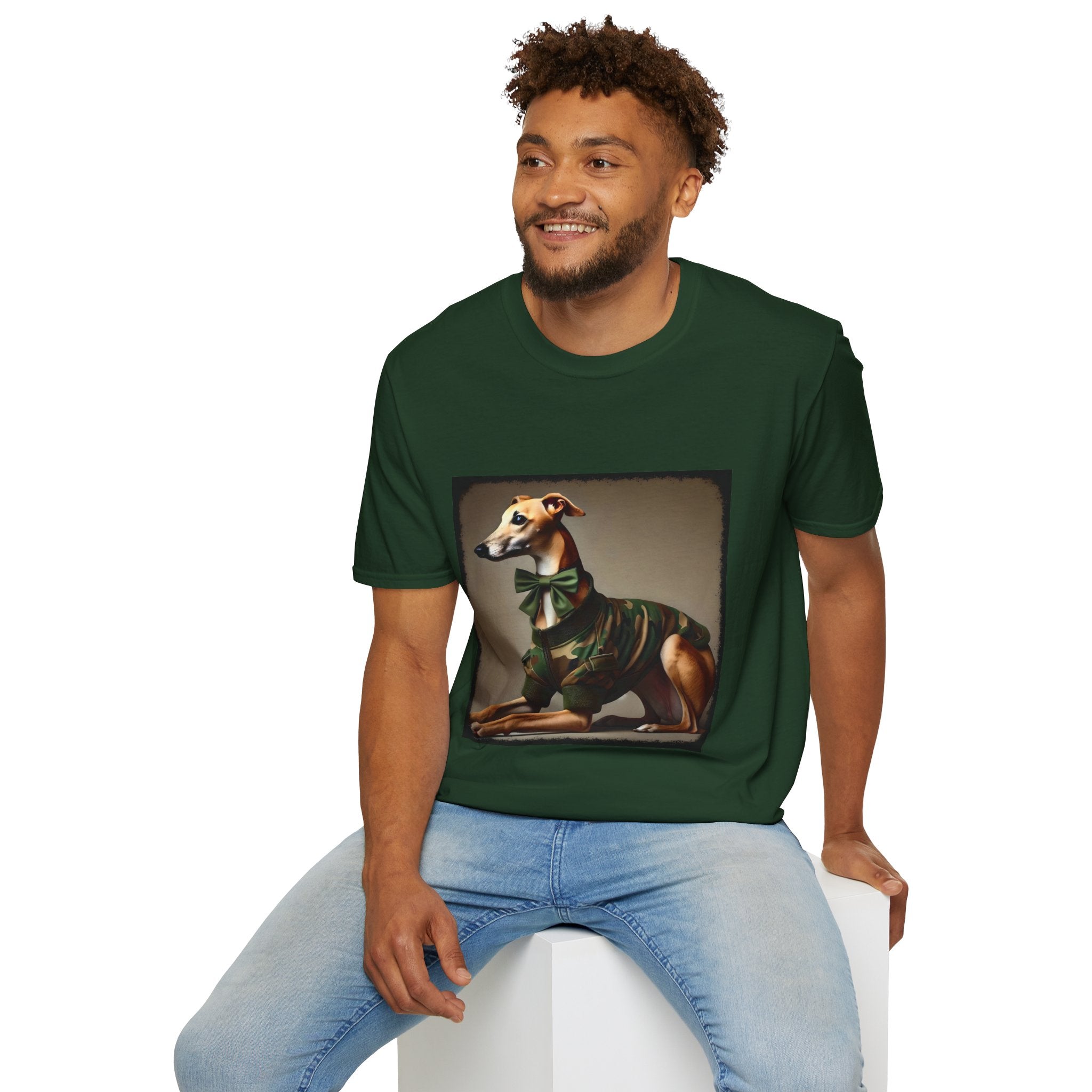 Greyhound Camo Cutie | Unisex Dog T-Shirt