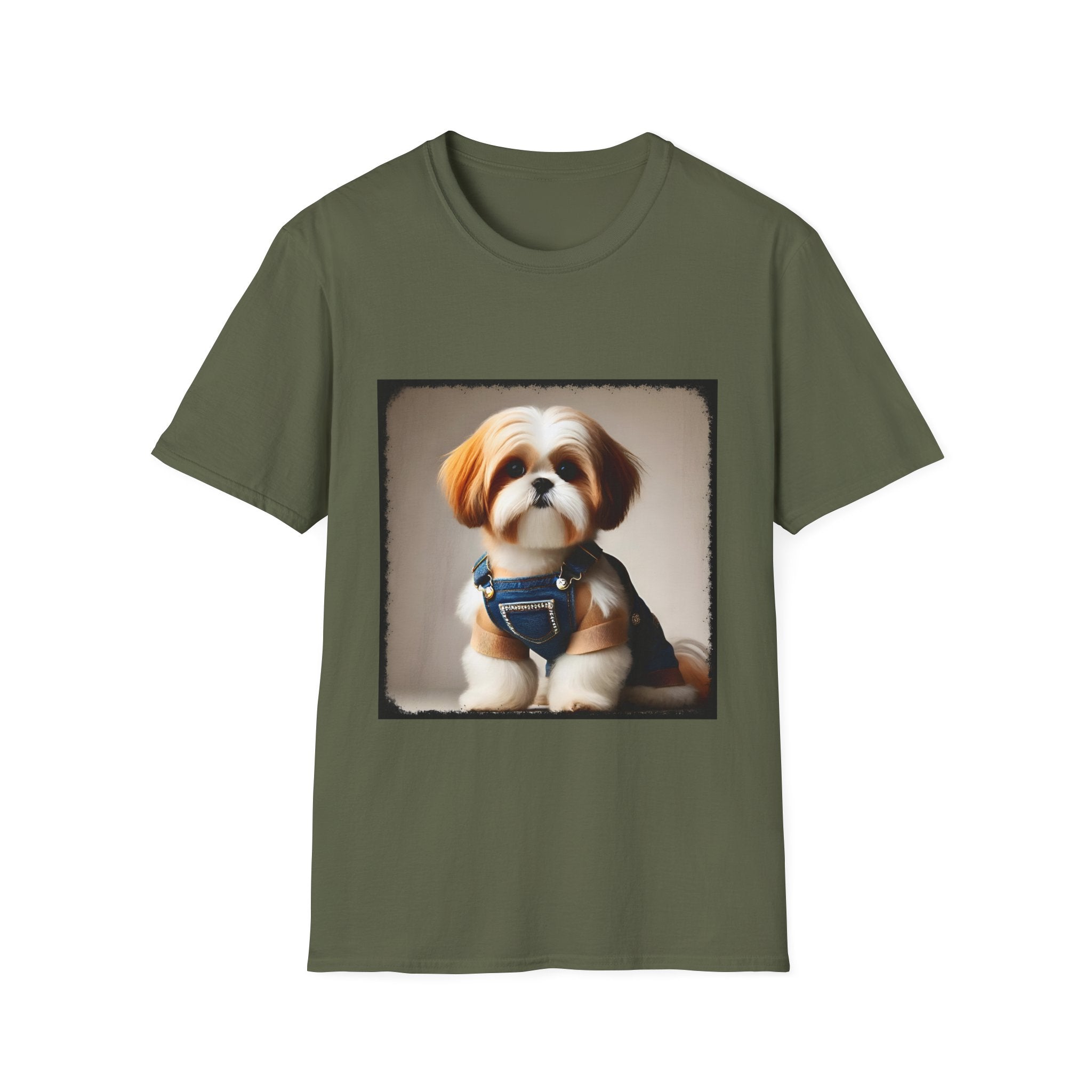 Shih Tzu Denim Mood | Unisex Dog T-Shirt