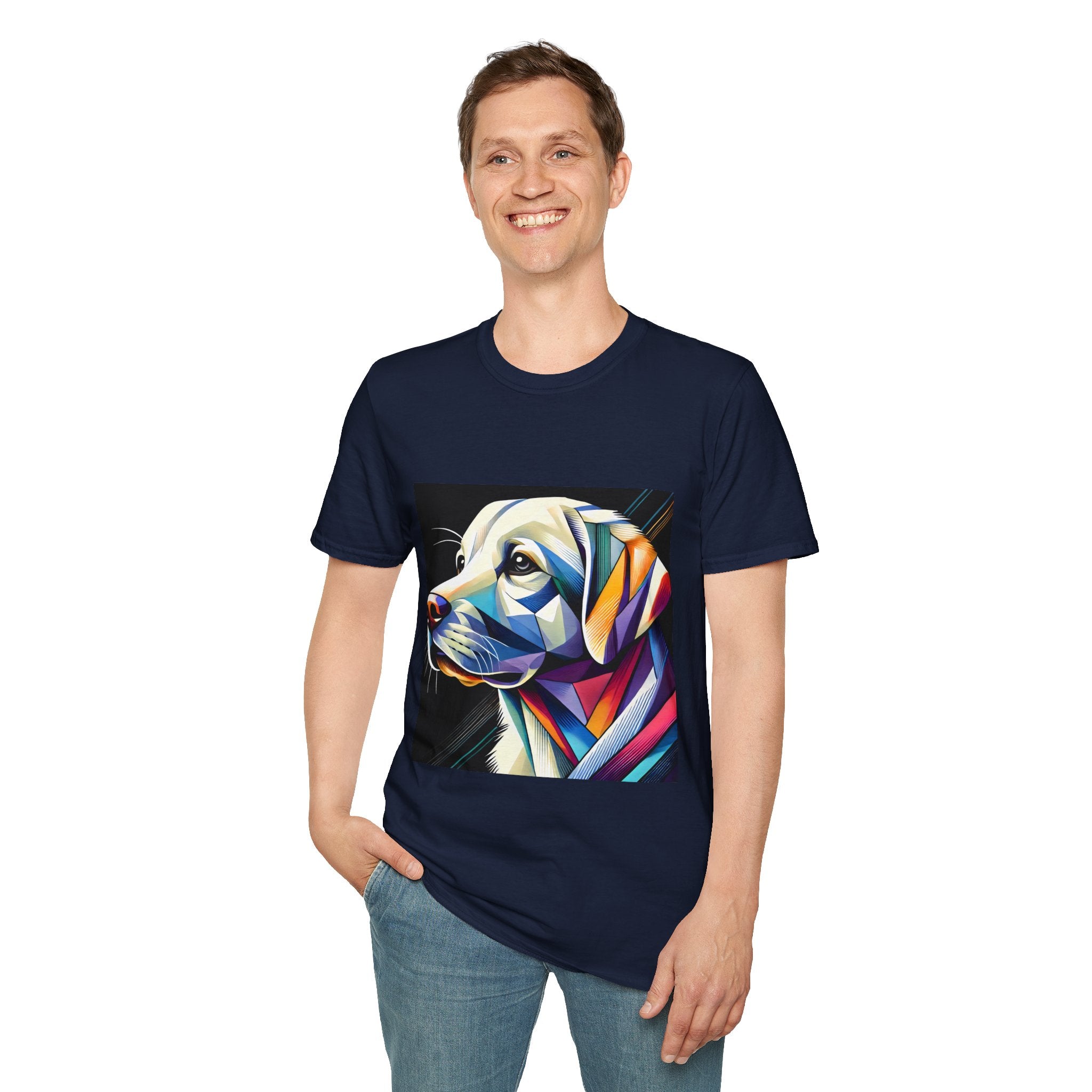 Labrador Retriever Multicolor Geometric | Unisex Dog T-Shirt