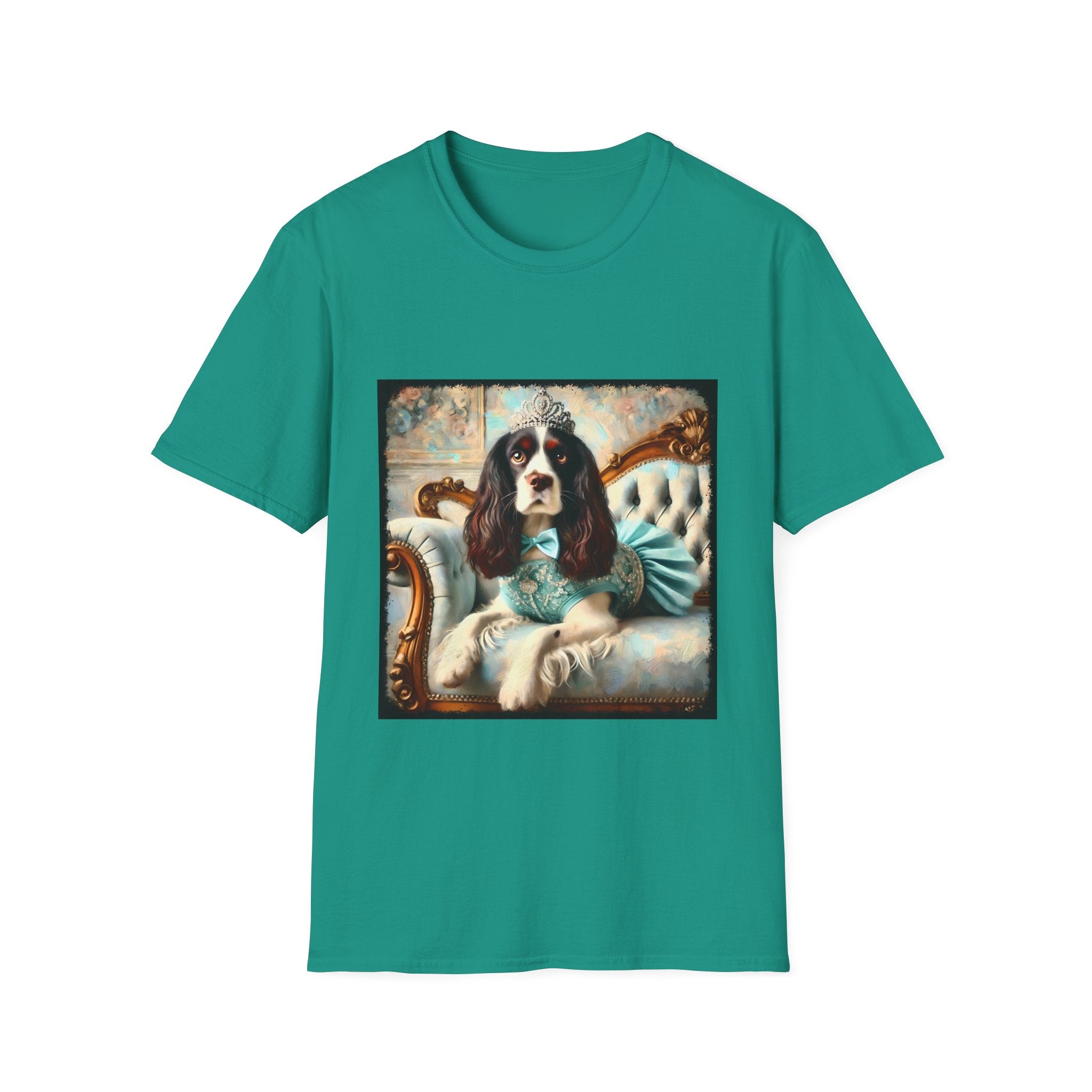 English Springer Spaniel Teal Princess Classic | Unisex Dog T-Shirt