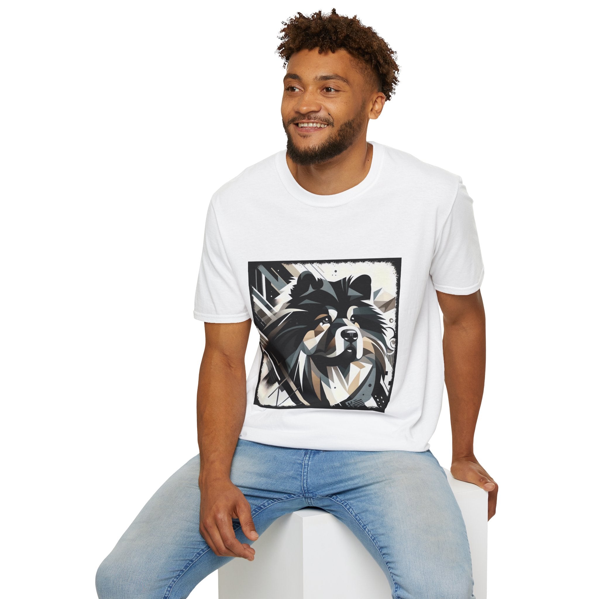 Chow Chow Bold Geometric | Unisex Dog T-Shirt
