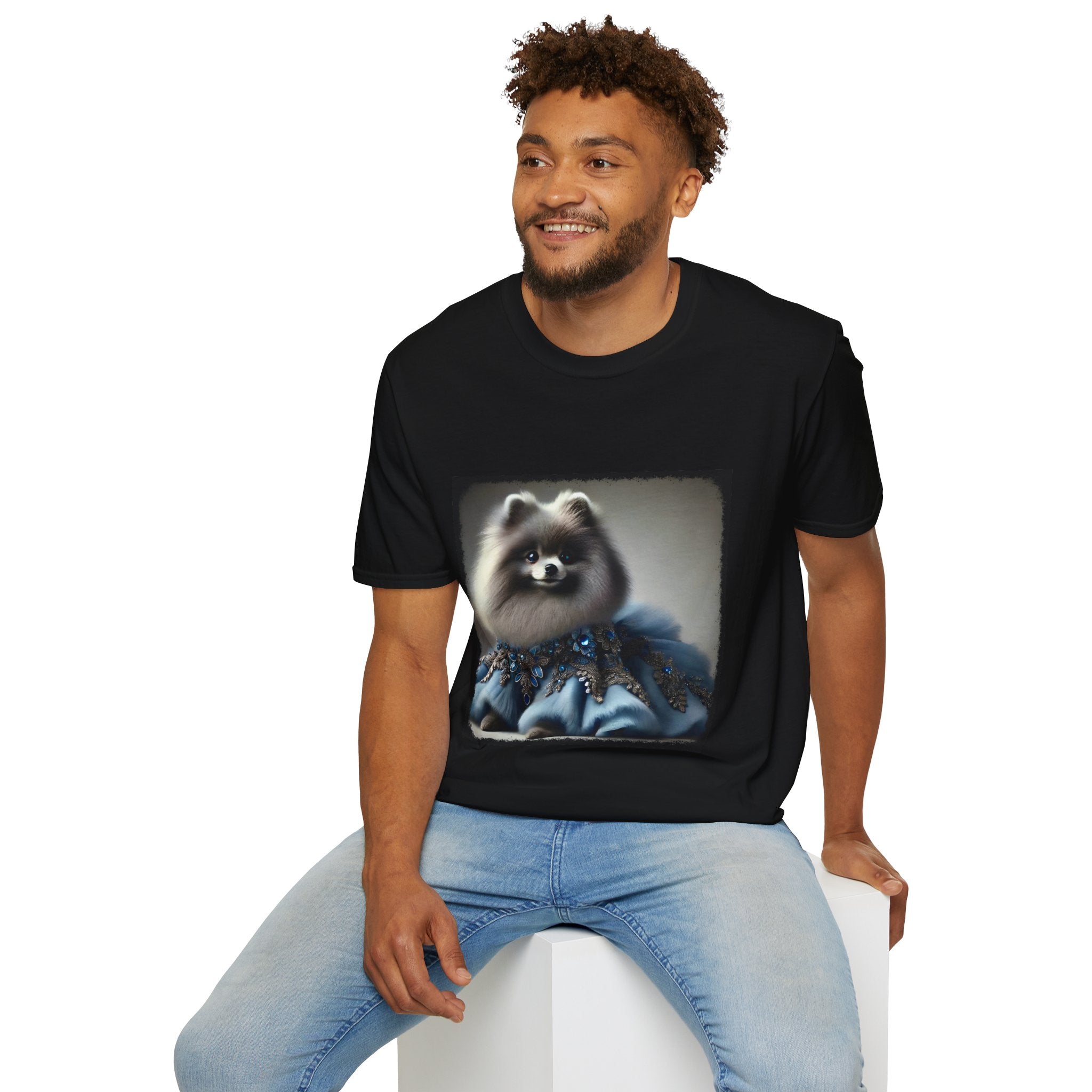 Pomeranian Blue Belle | Unisex Dog T-Shirt
