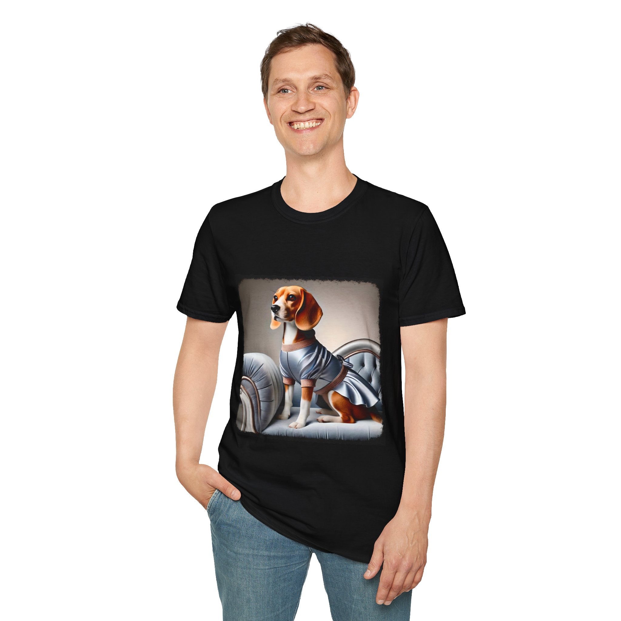 Beagle Satin Seductress | Unisex Dog T-Shirt