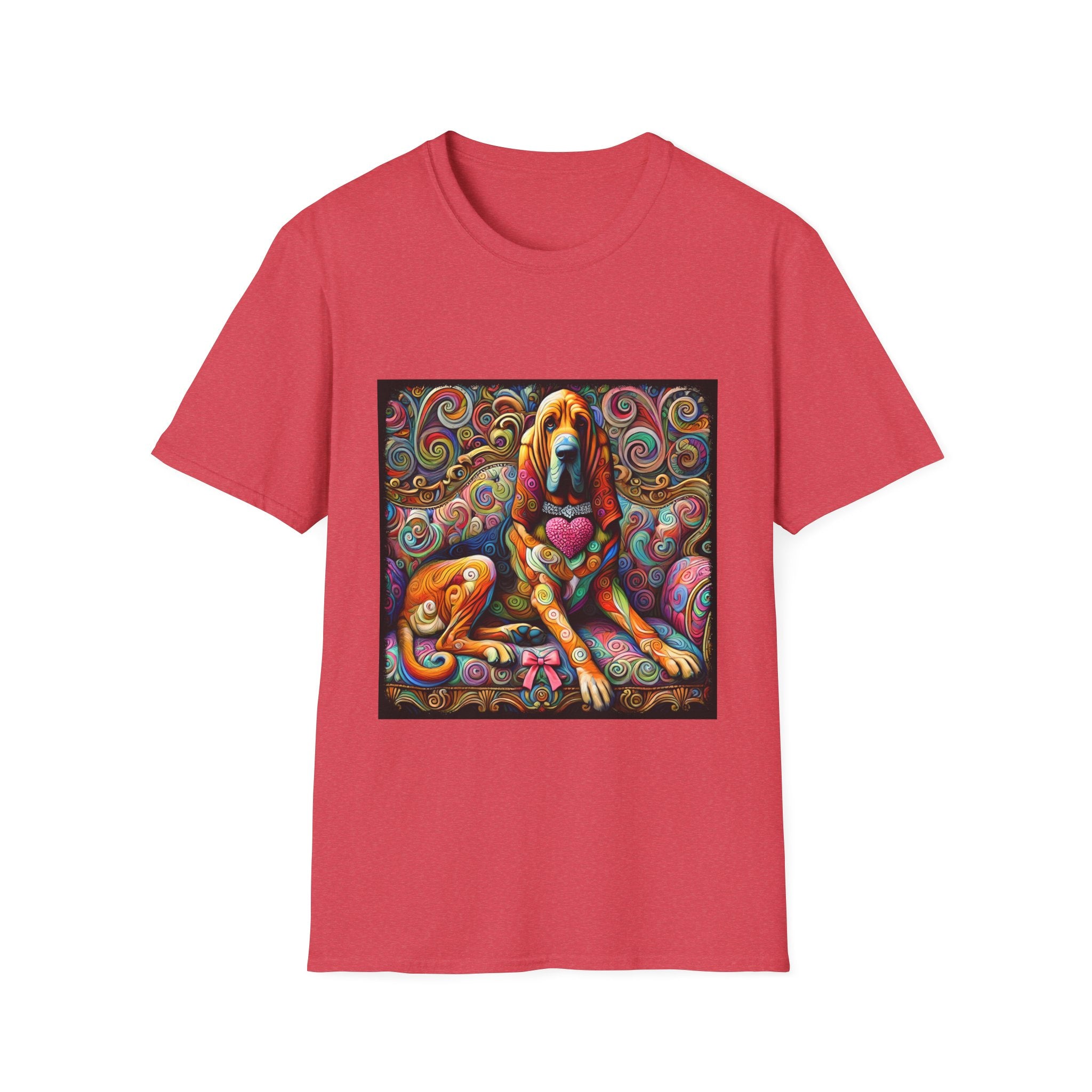 Bloodhound Love Swirl | Unisex Dog T-Shirt