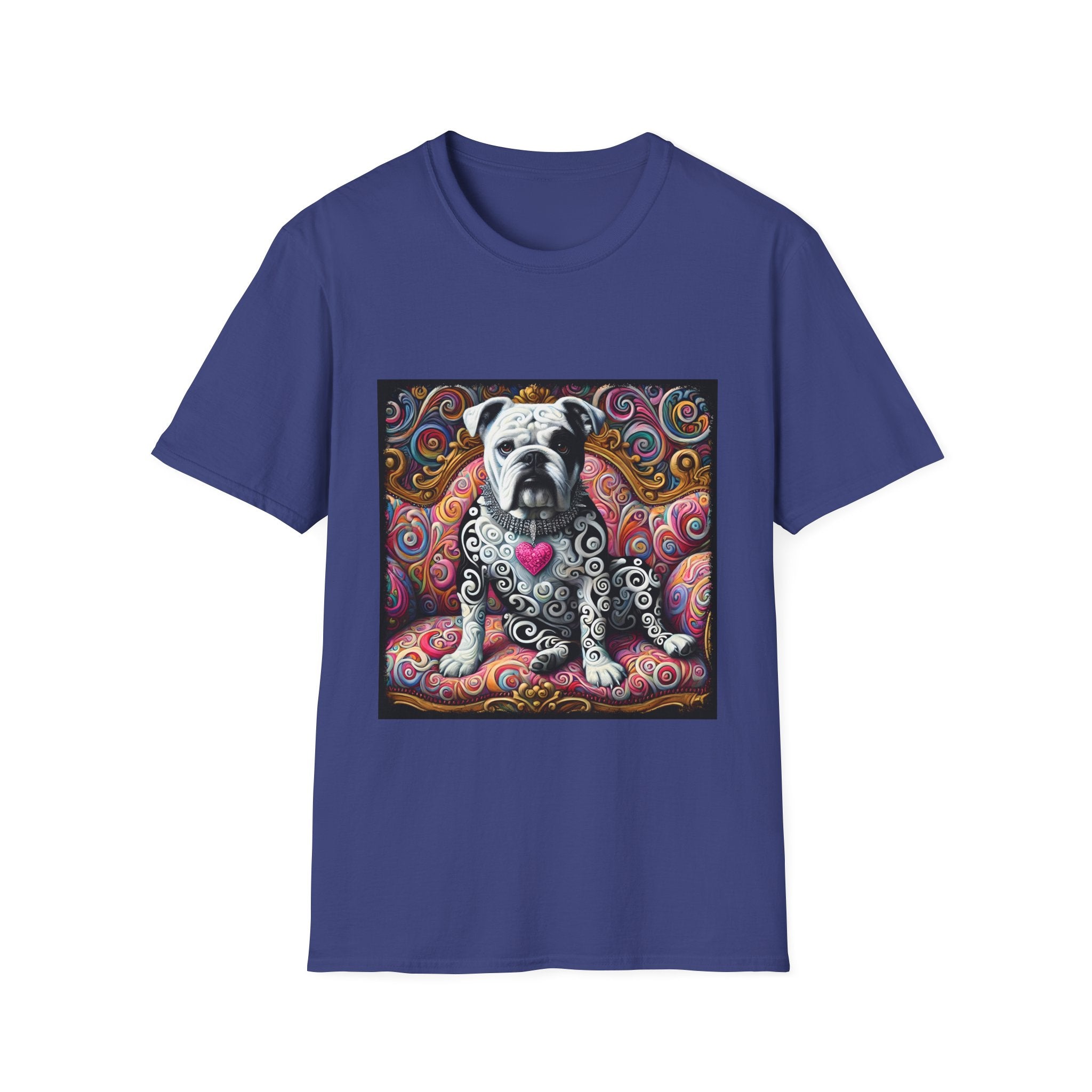 Bulldog Love Swirl | Unisex Dog T-Shirt