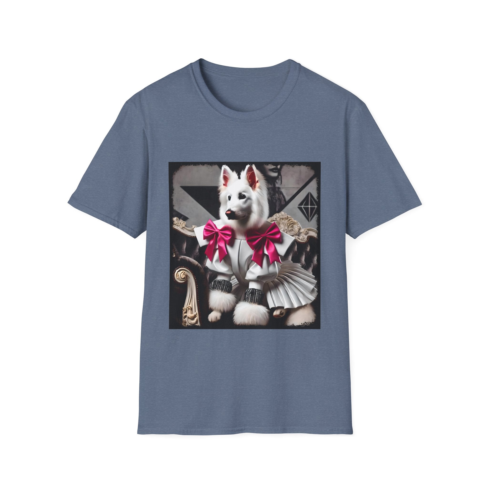 German Shepherd Pink Bow Rocker | Unisex Dog T-Shirt