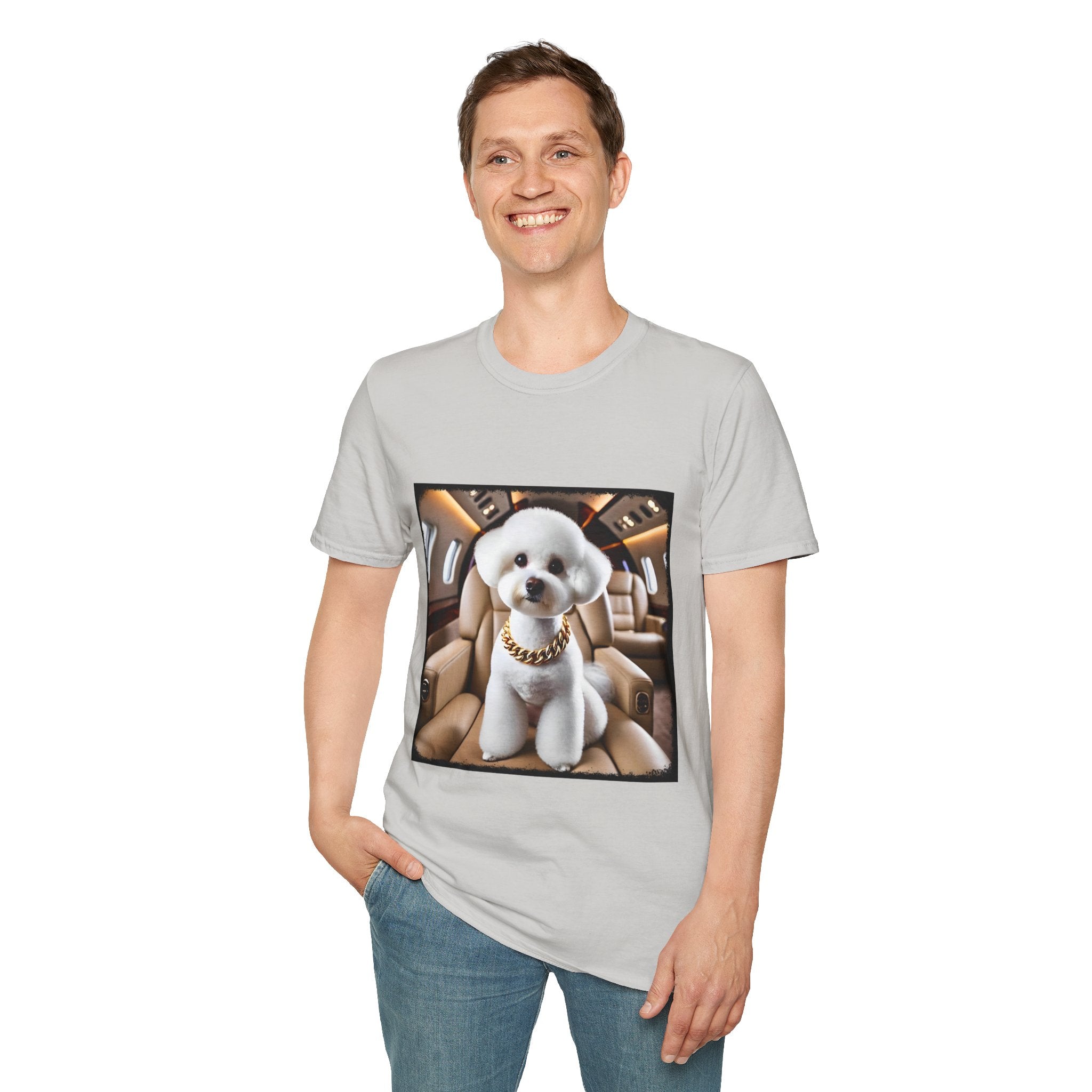 Bichon Frise Fréquent Flier | Unisex Dog T-Shirt