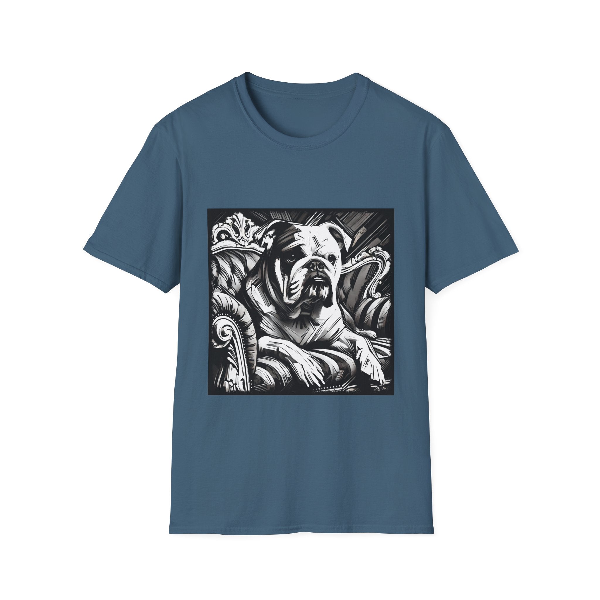 Bulldog B&W Bold | Unisex Dog T-Shirt