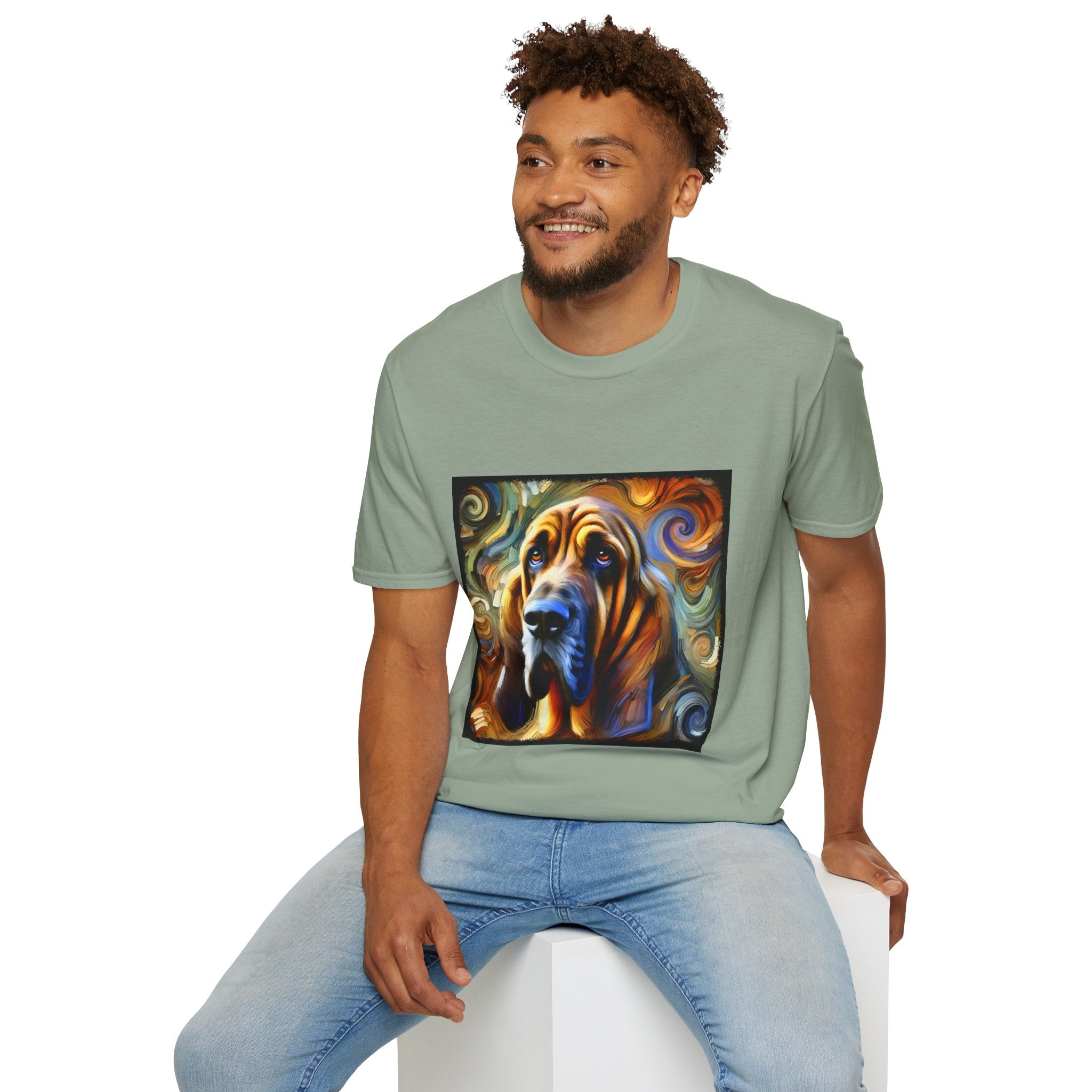 Bloodhound Warm Swirl | Unisex Dog T-Shirt
