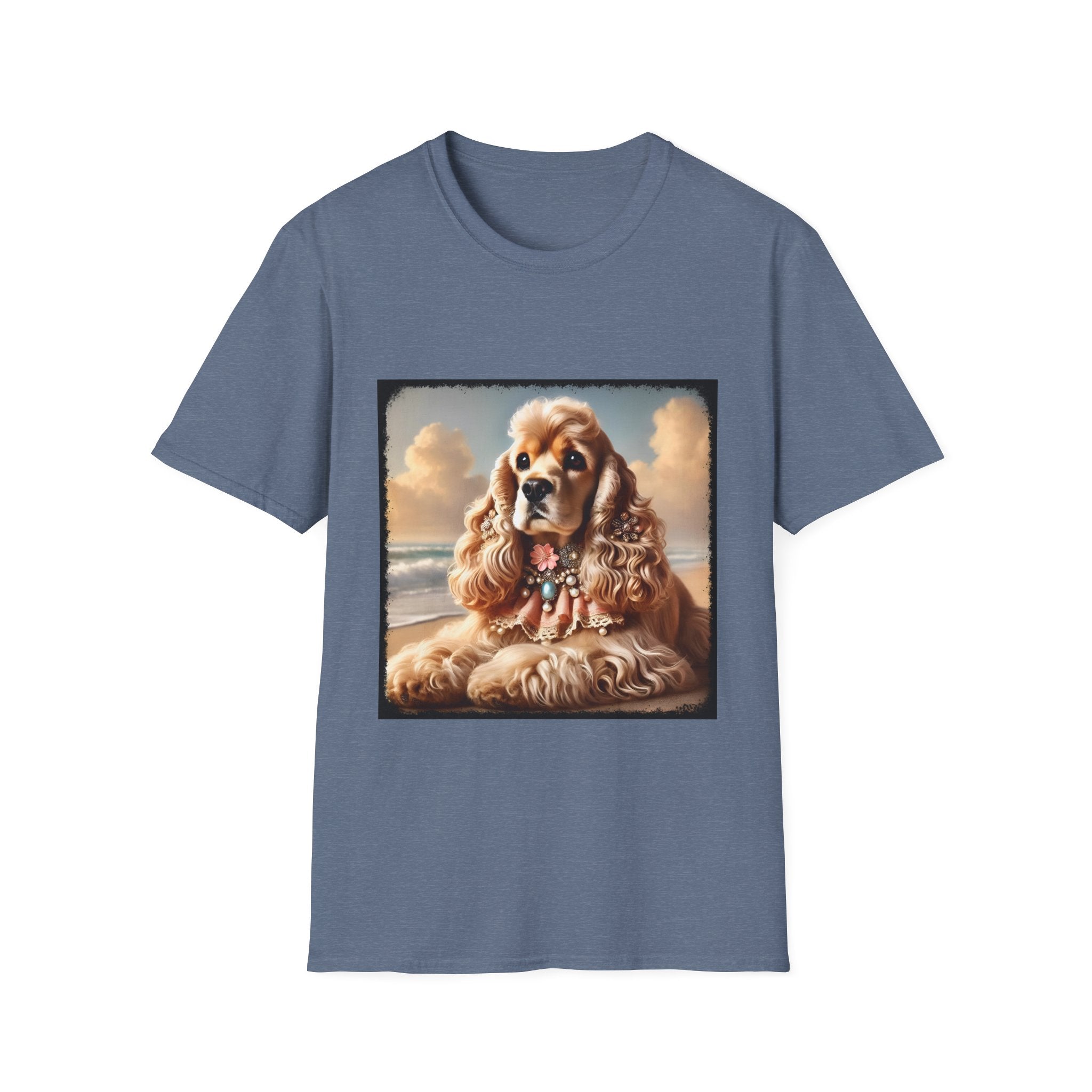Cocker Spaniel Beach Belle T-Shirt – Unisex Dog Lover Gift