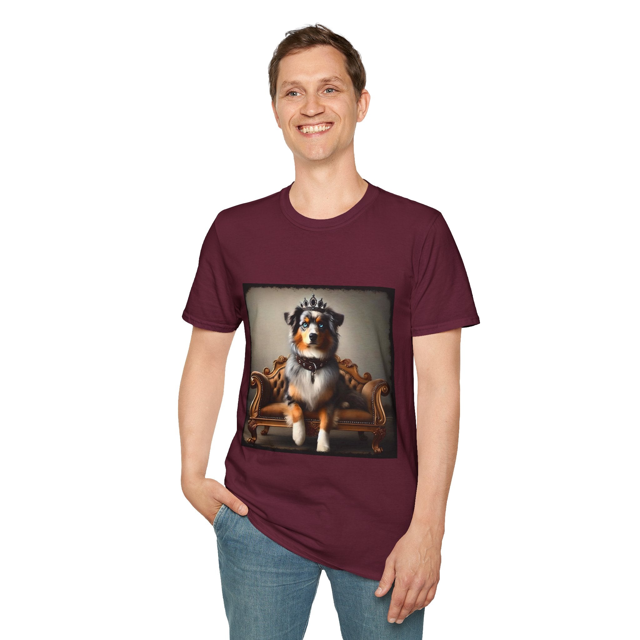 Miniature American Shepherd Crowned Princess | Unisex Dog T-Shirt