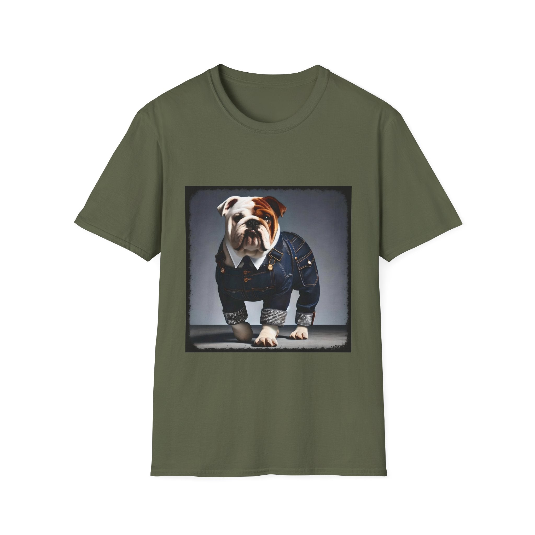Bulldog Denim Diva | Unisex Dog T-Shirt
