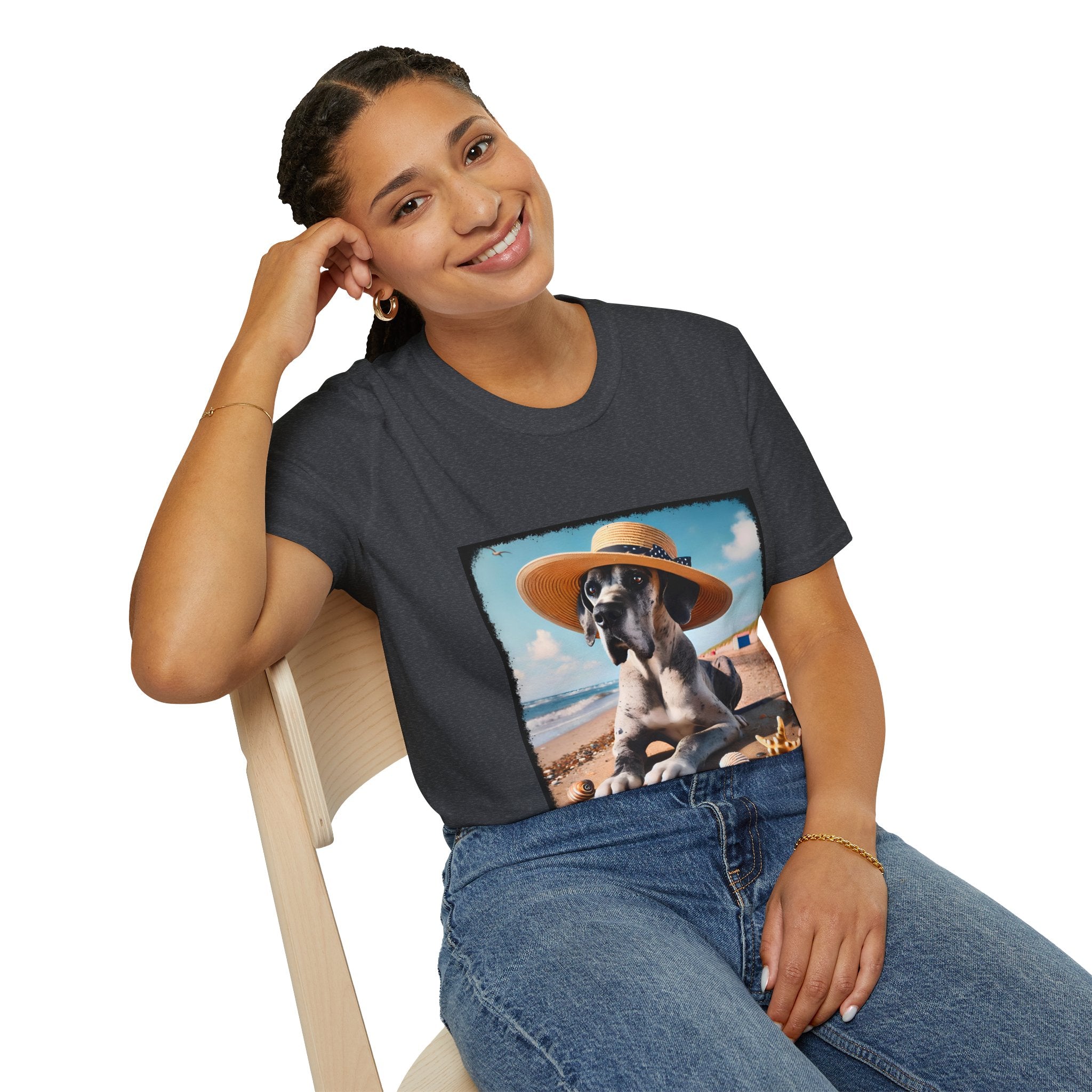Great Dane Seaside Sass | Unisex Dog T-Shirt