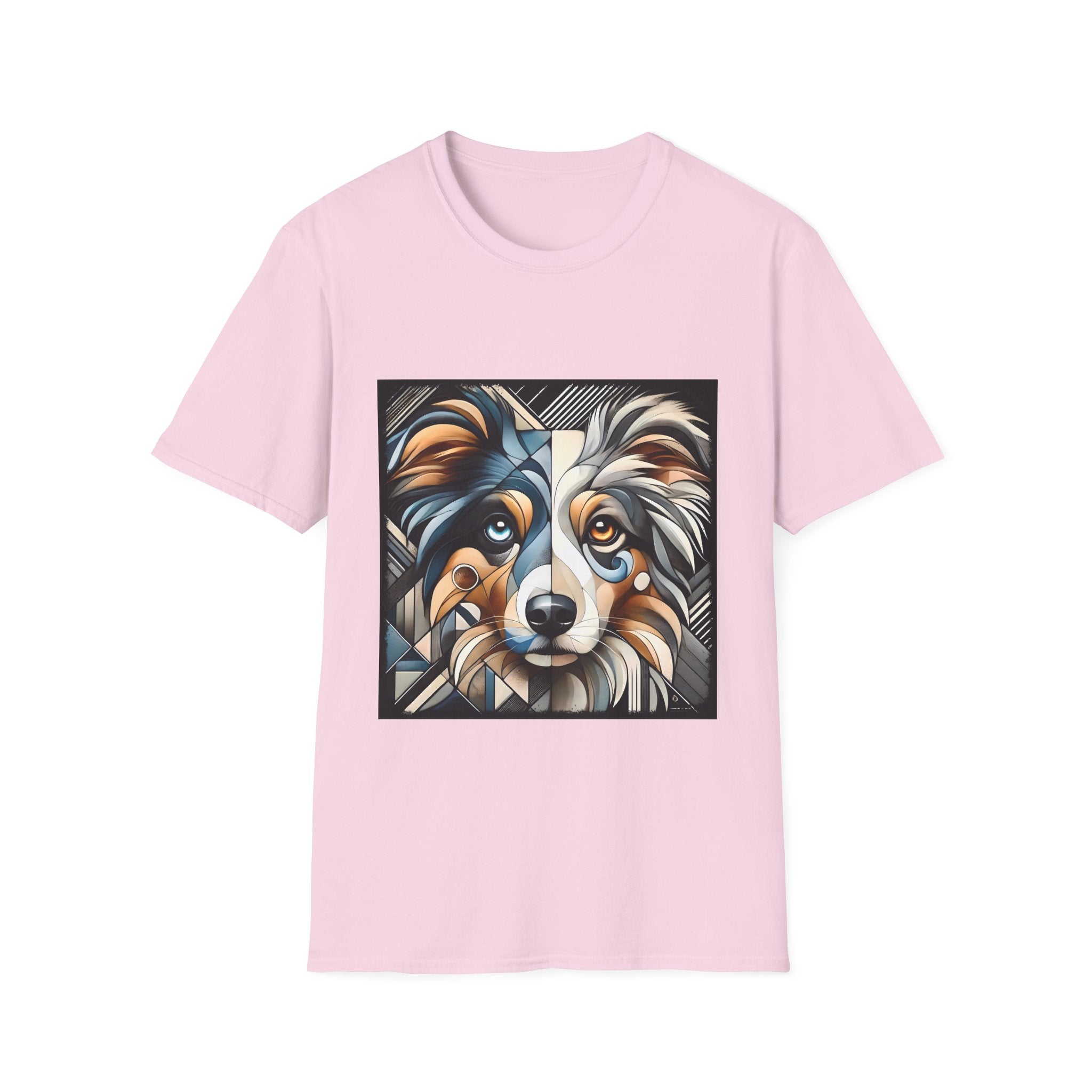 Miniature American Shepherd Merle Geometric | Unisex Dog T-Shirt
