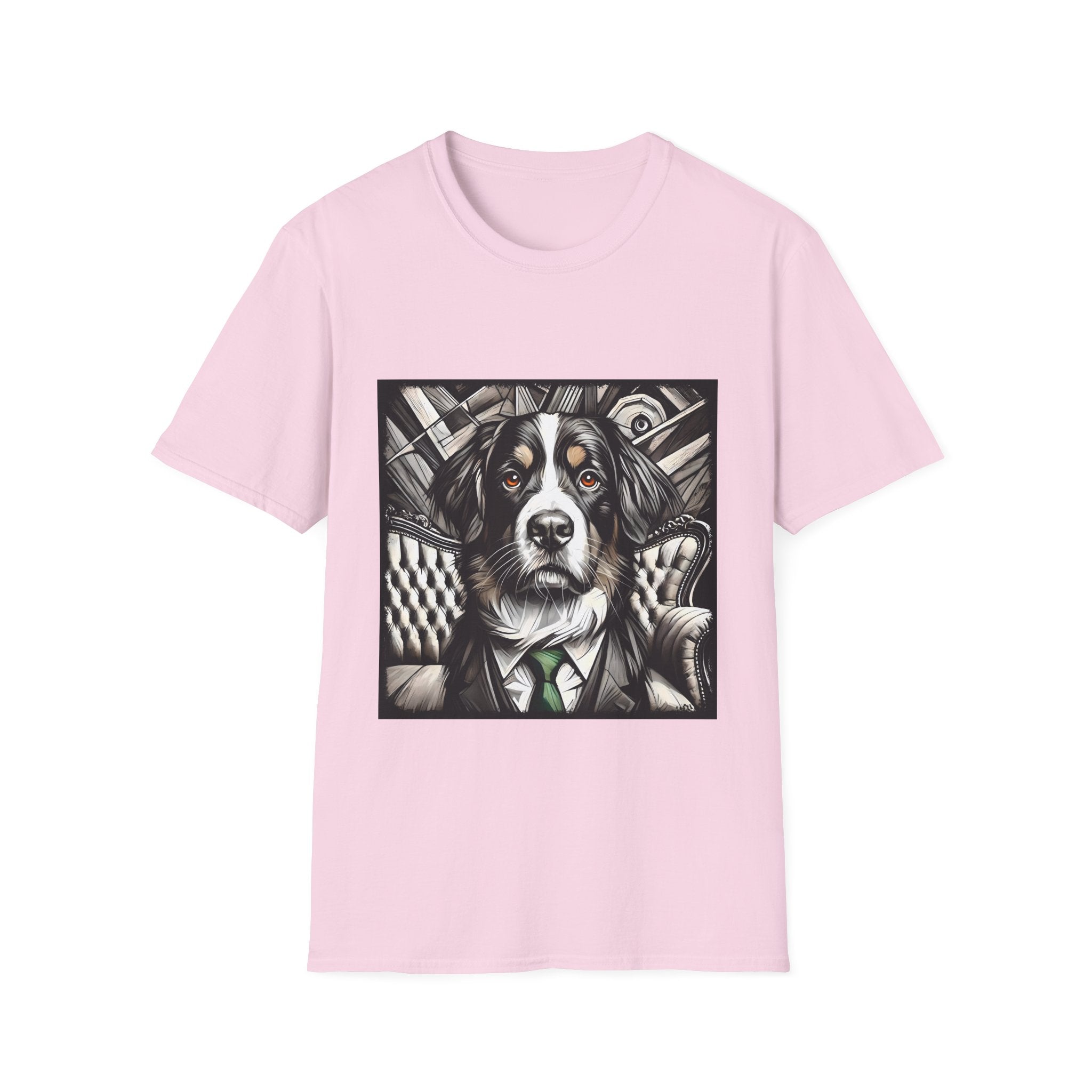 Bernese Mountain Dog B&W Bold Eyes | Unisex Dog T-Shirt