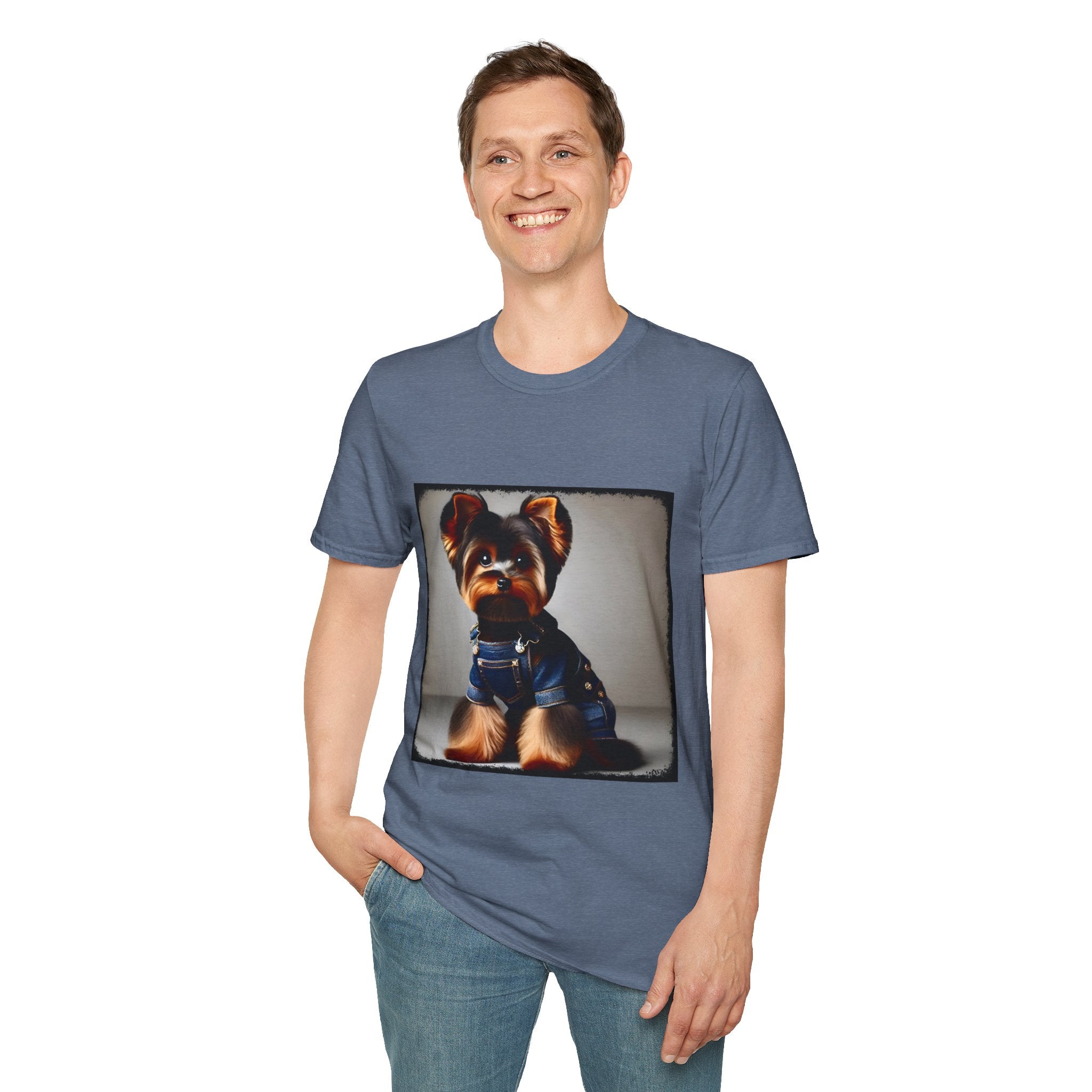 Yorkshire Terrier Denim Darling | Unisex Dog T-Shirt