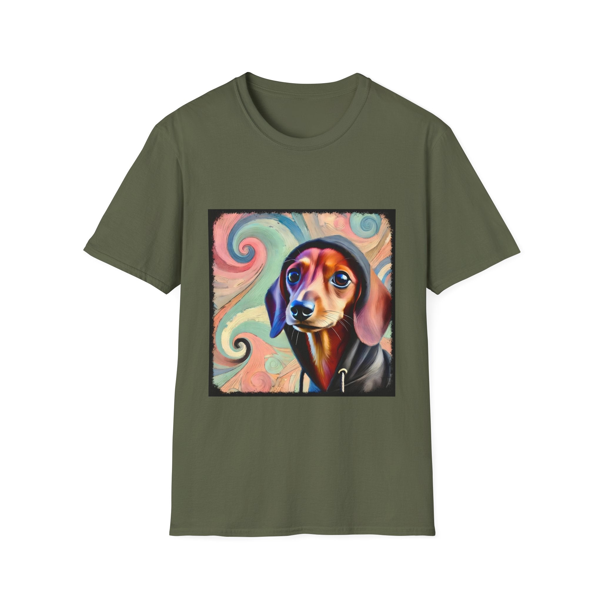 Dachshund Pastel Swirl | Unisex Dog T-Shirt