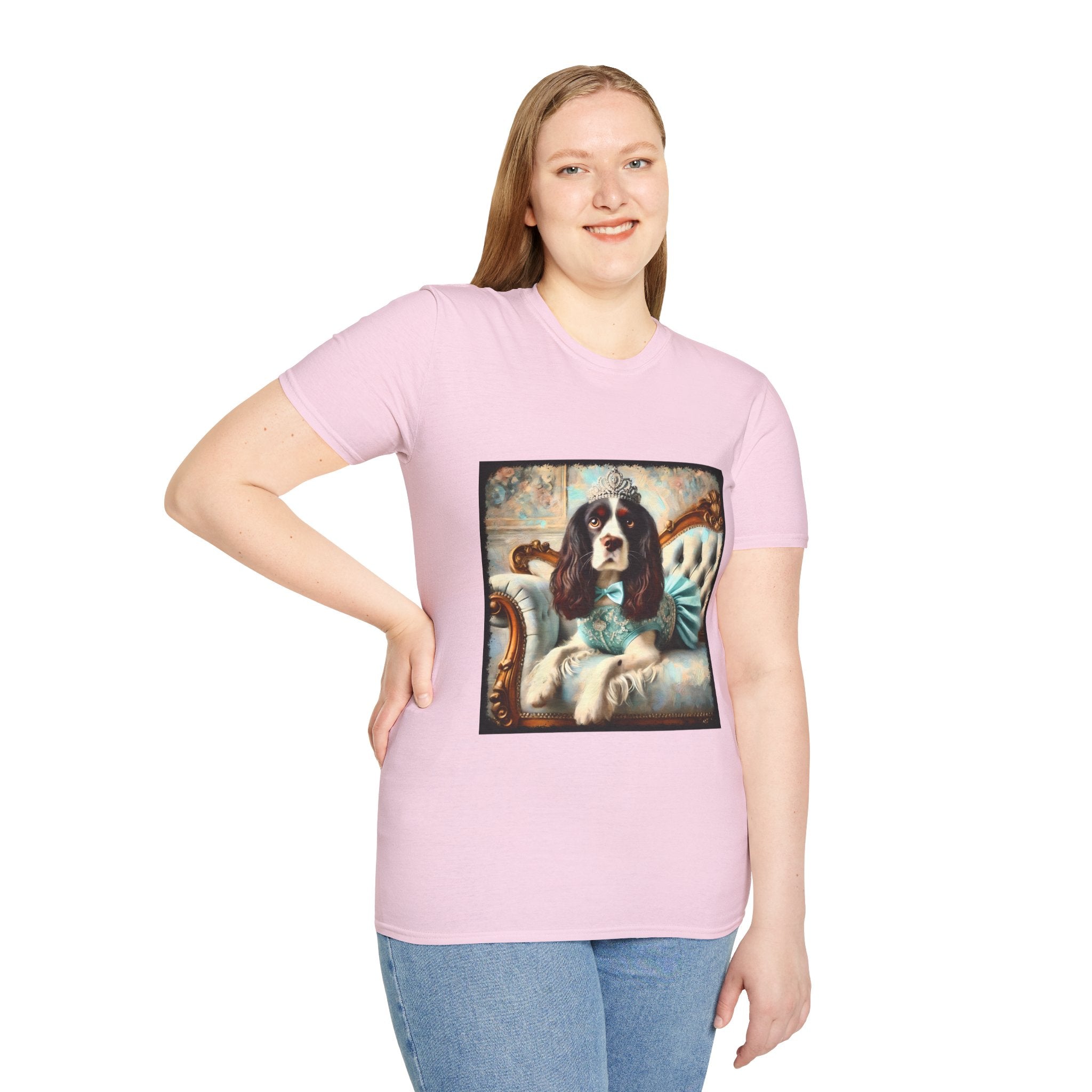 English Springer Spaniel Teal Princess Classic | Unisex Dog T-Shirt