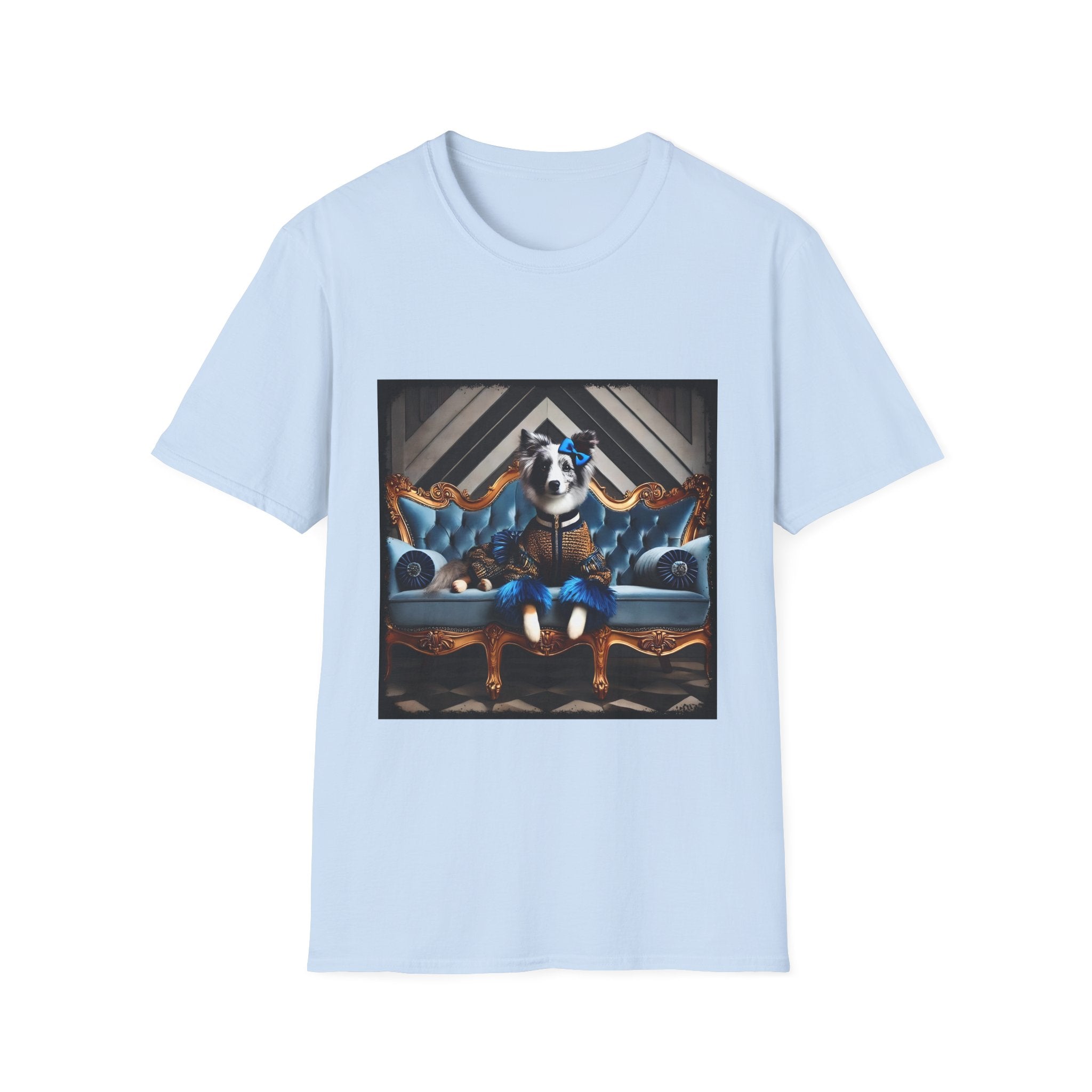 Border Collie Sapphire Chic | Unisex Dog T-Shirt